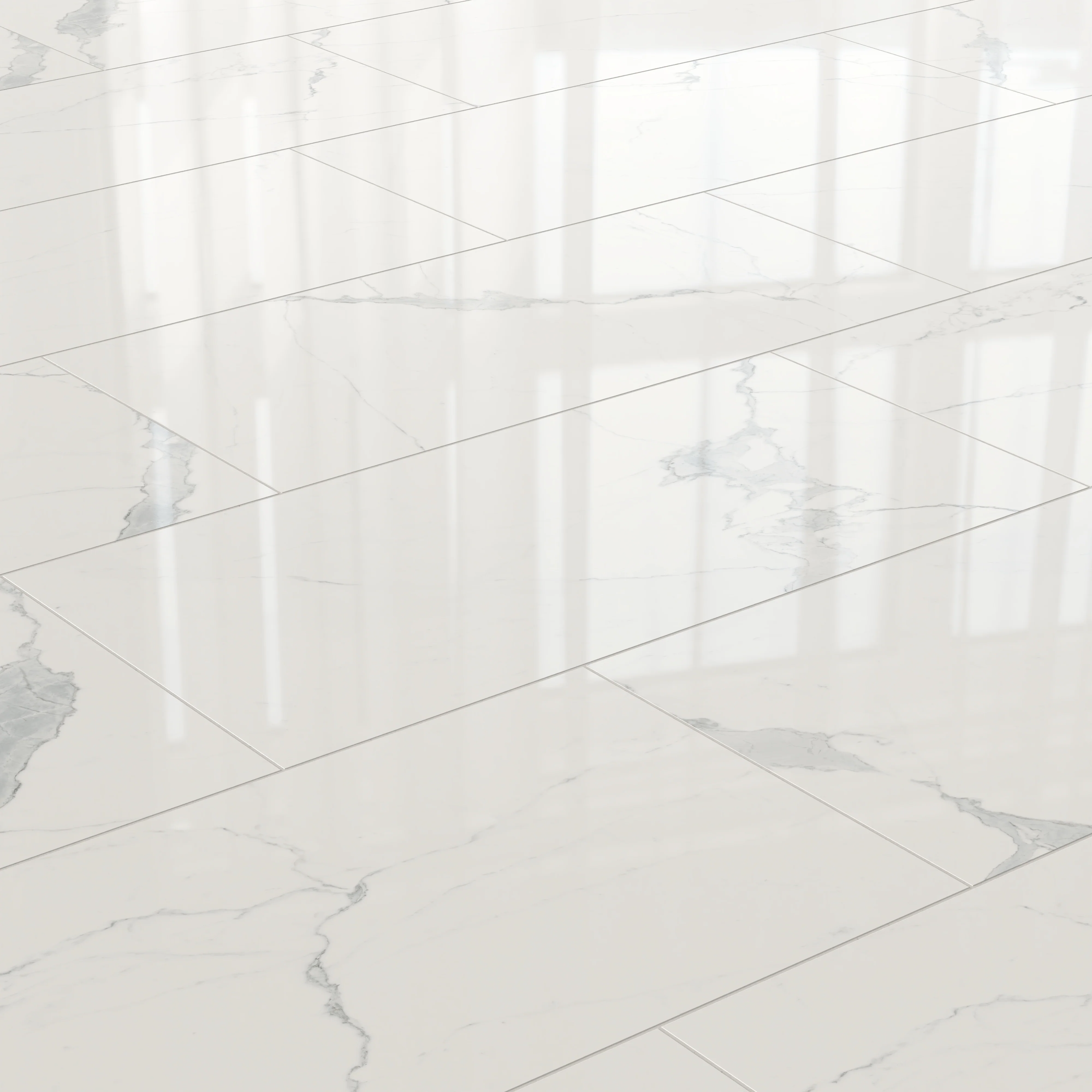 Leona 24 x 48 Polished Porcelain Tile in Calacatta - Image 7
