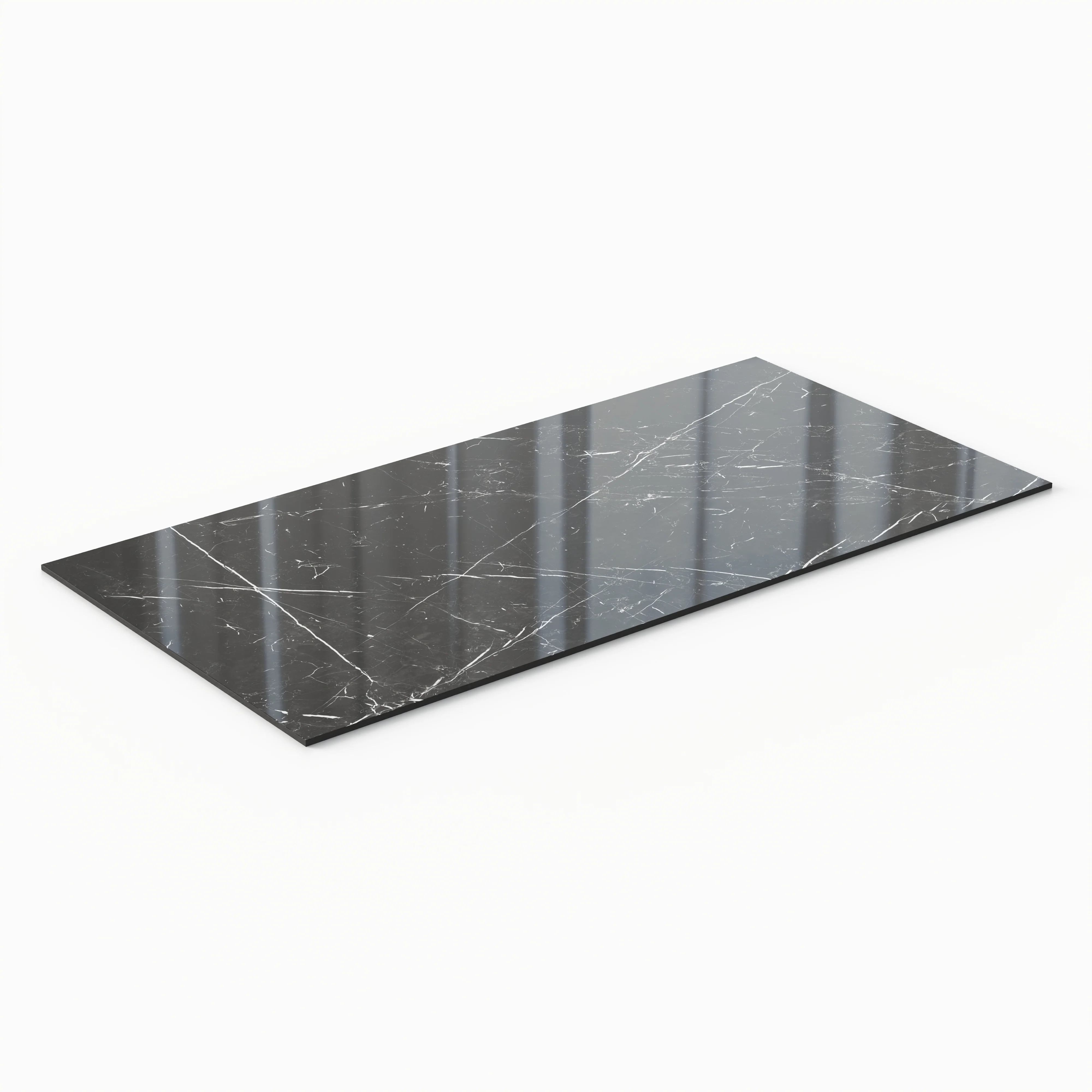 Leona 24 x 48 Polished Porcelain Tile in Nero Marquina - Image 3