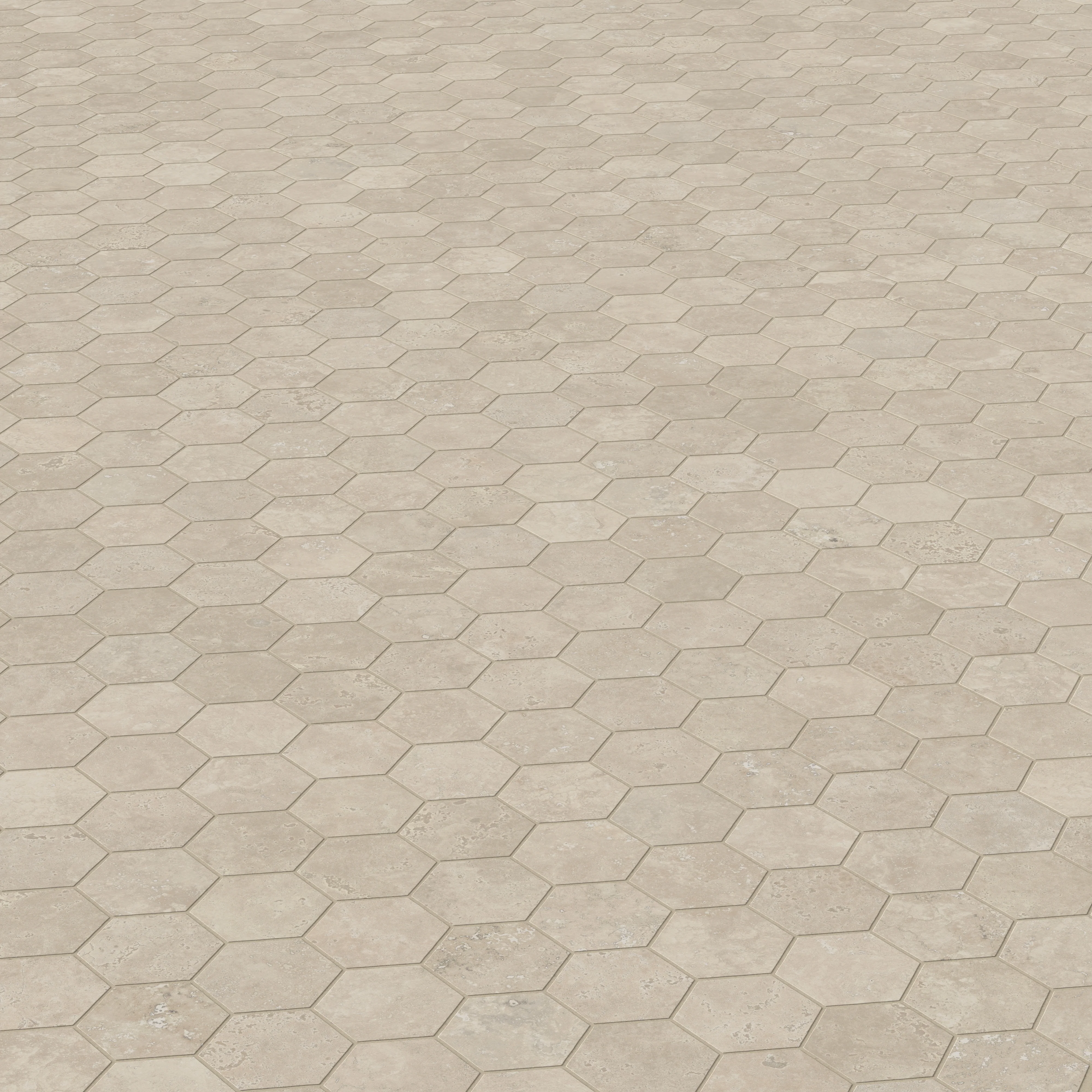 Leona 3 x 3 Matte Porcelain Hexagon Mosaic Tile in Marfil - Image 4
