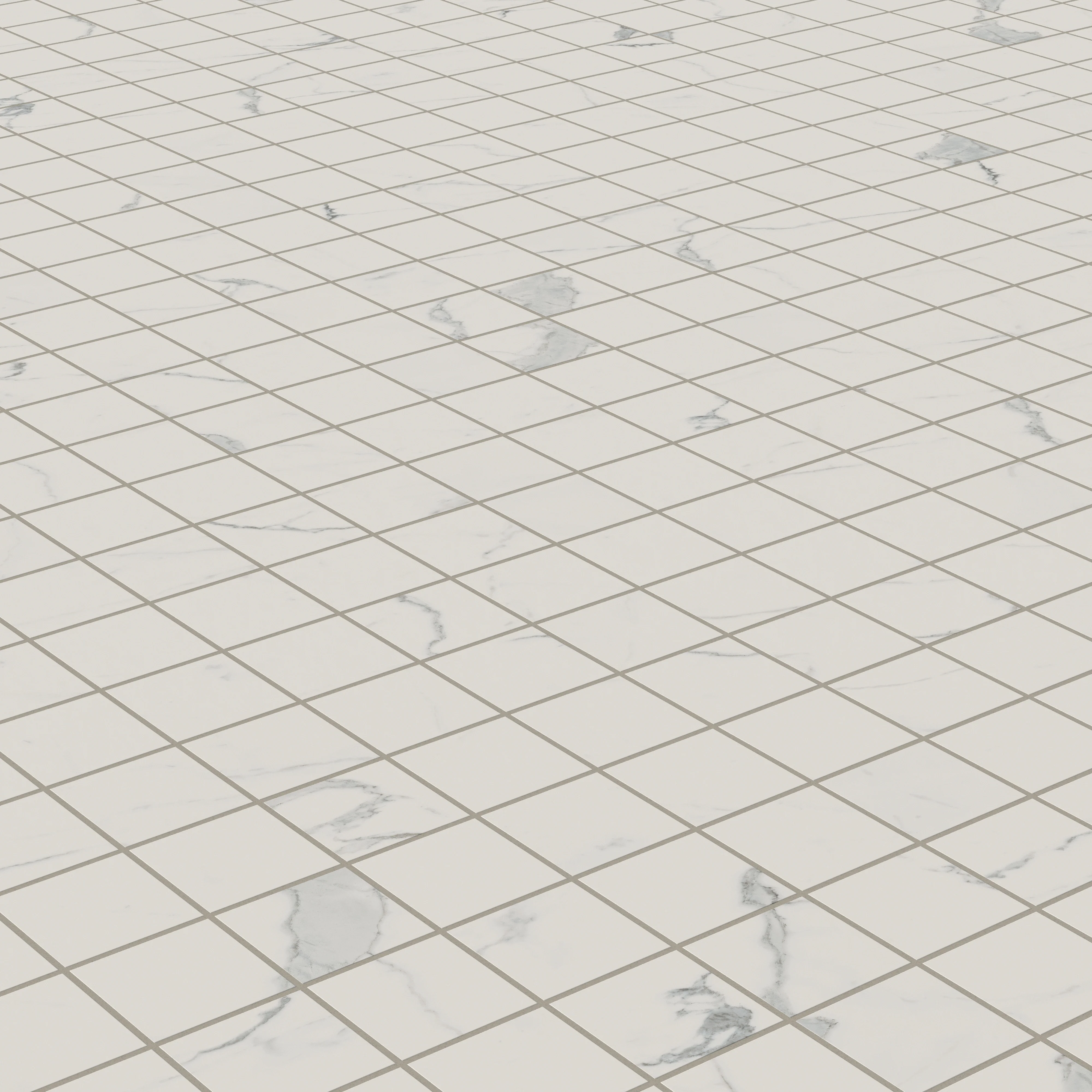 Leona 4 x 4 Matte Porcelain Mosaic Tile in Calacatta - Image 4