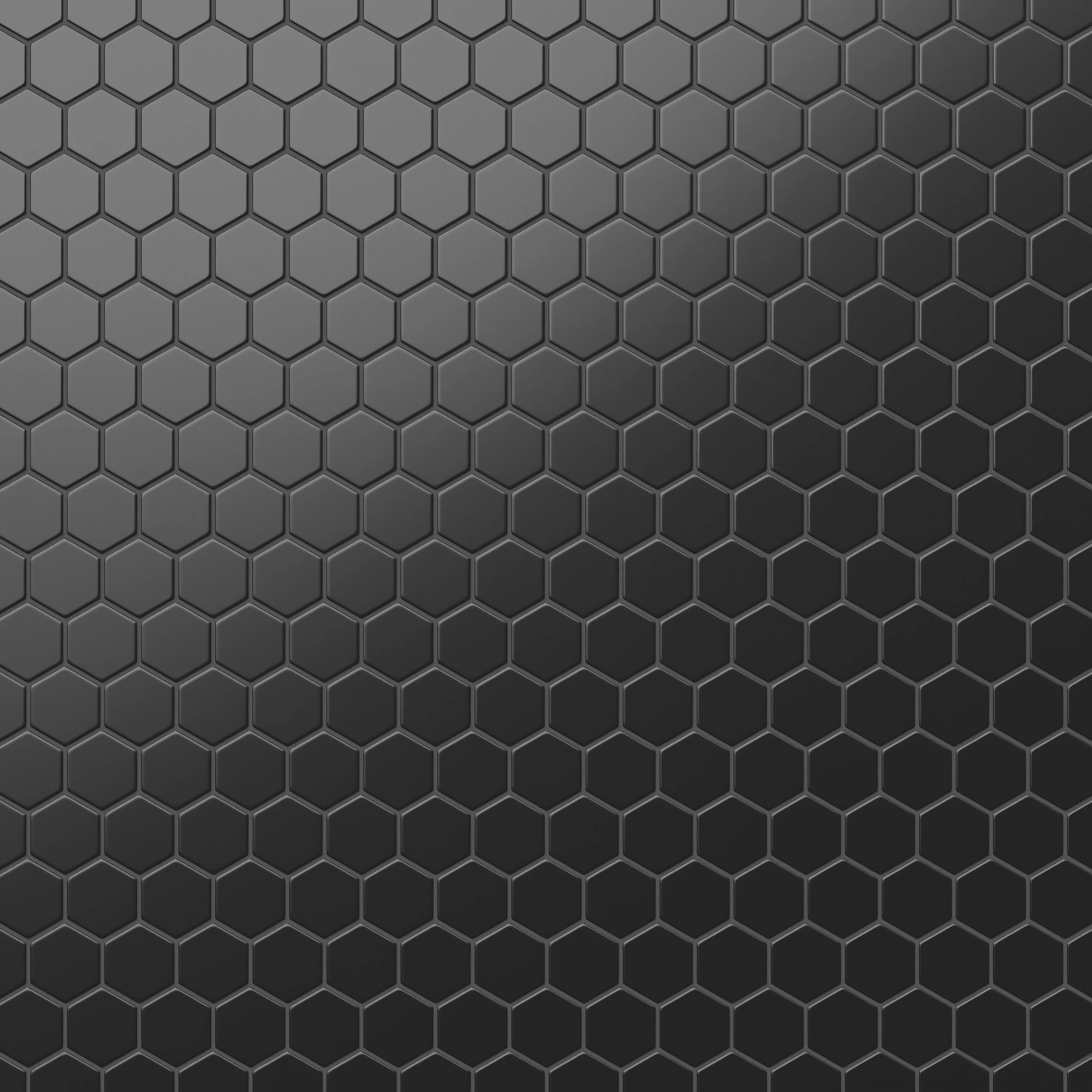 Levi 12 x 12 Matte Porcelain 2 x 2 Hexagon Mosaic Tile in Black - Image 4