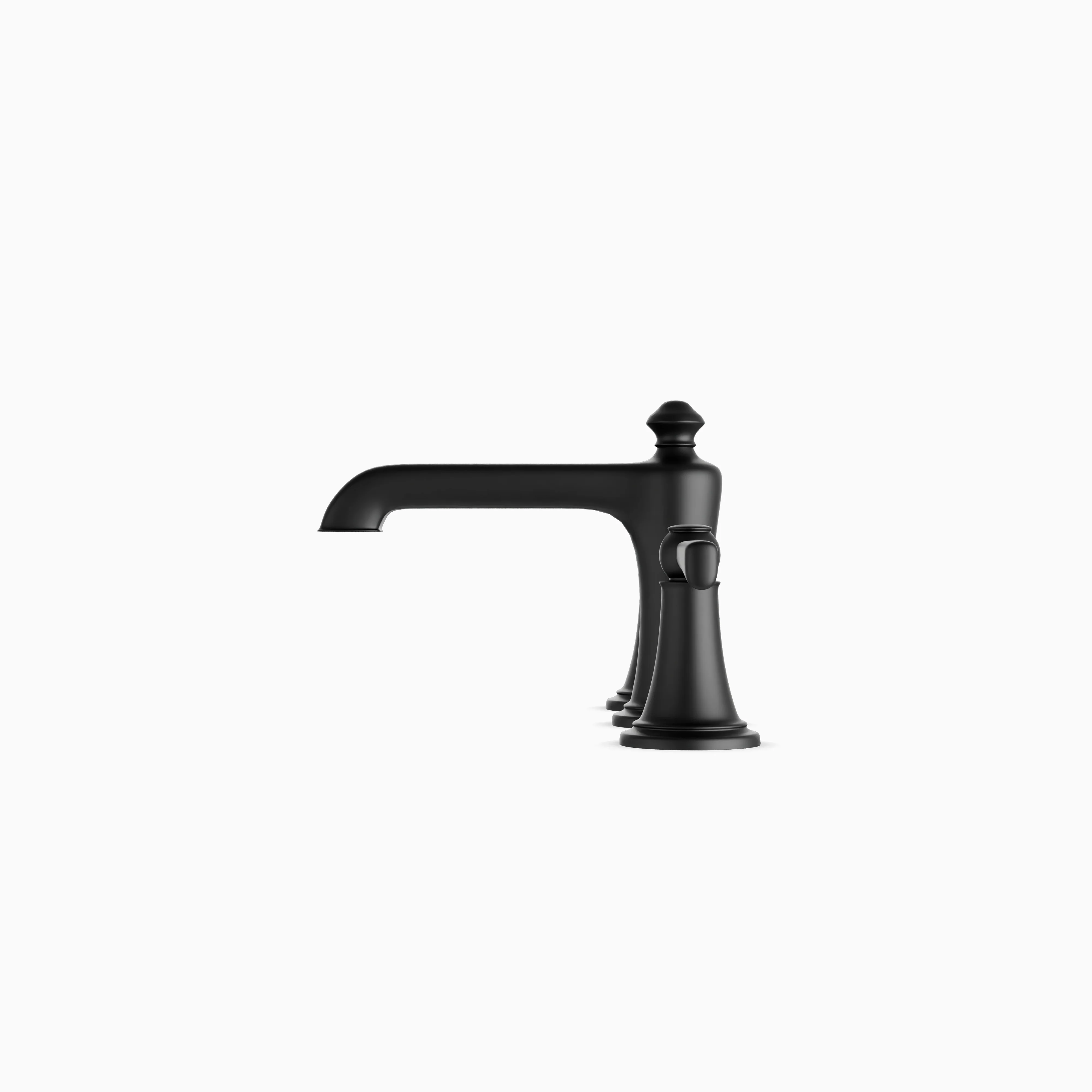 Linden 8" Widespread Bathroom Faucet in Matte Black - Image 3