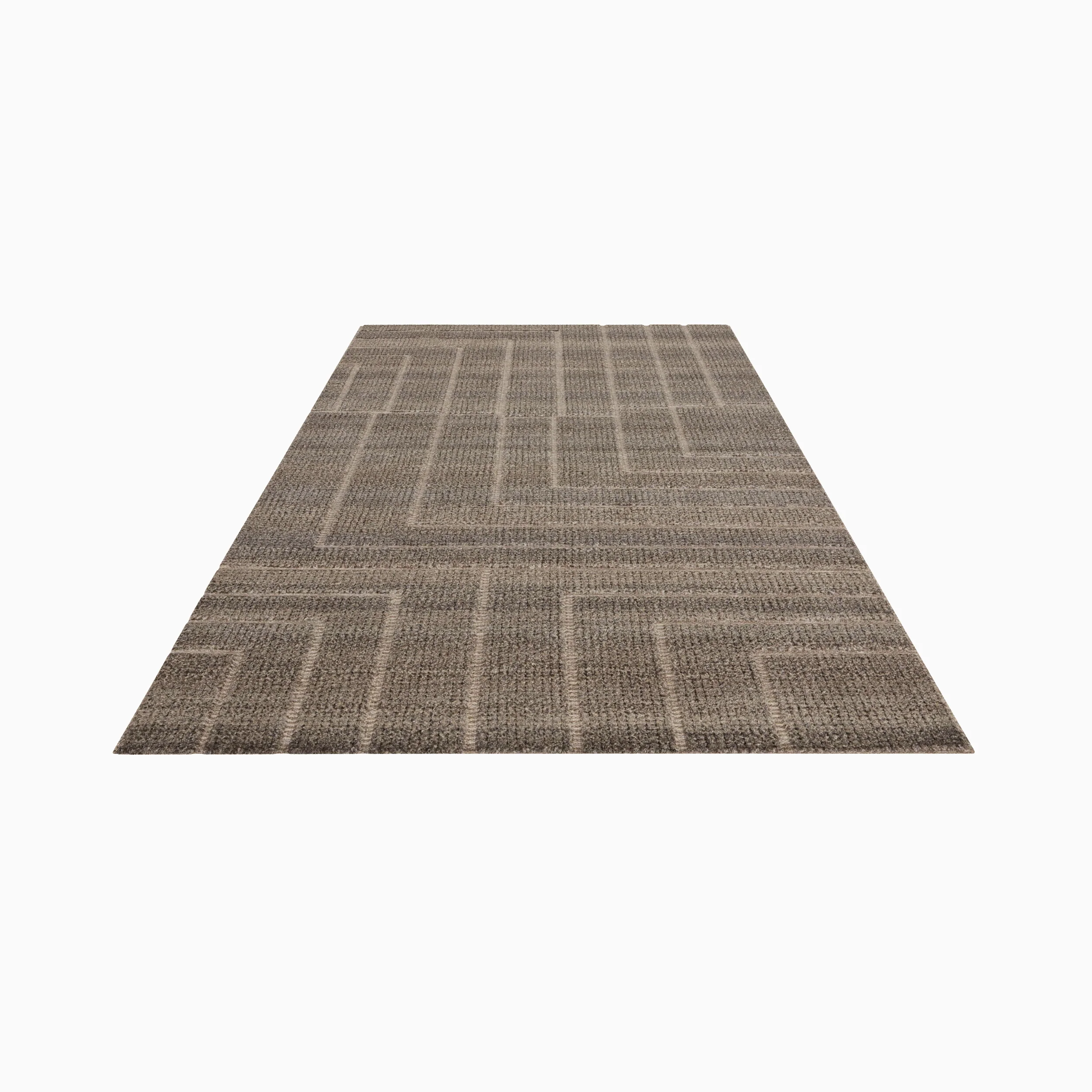Linton Wool Blend Hand Loomed Rug in Bark, 5'6" x 8'6" - Image 4