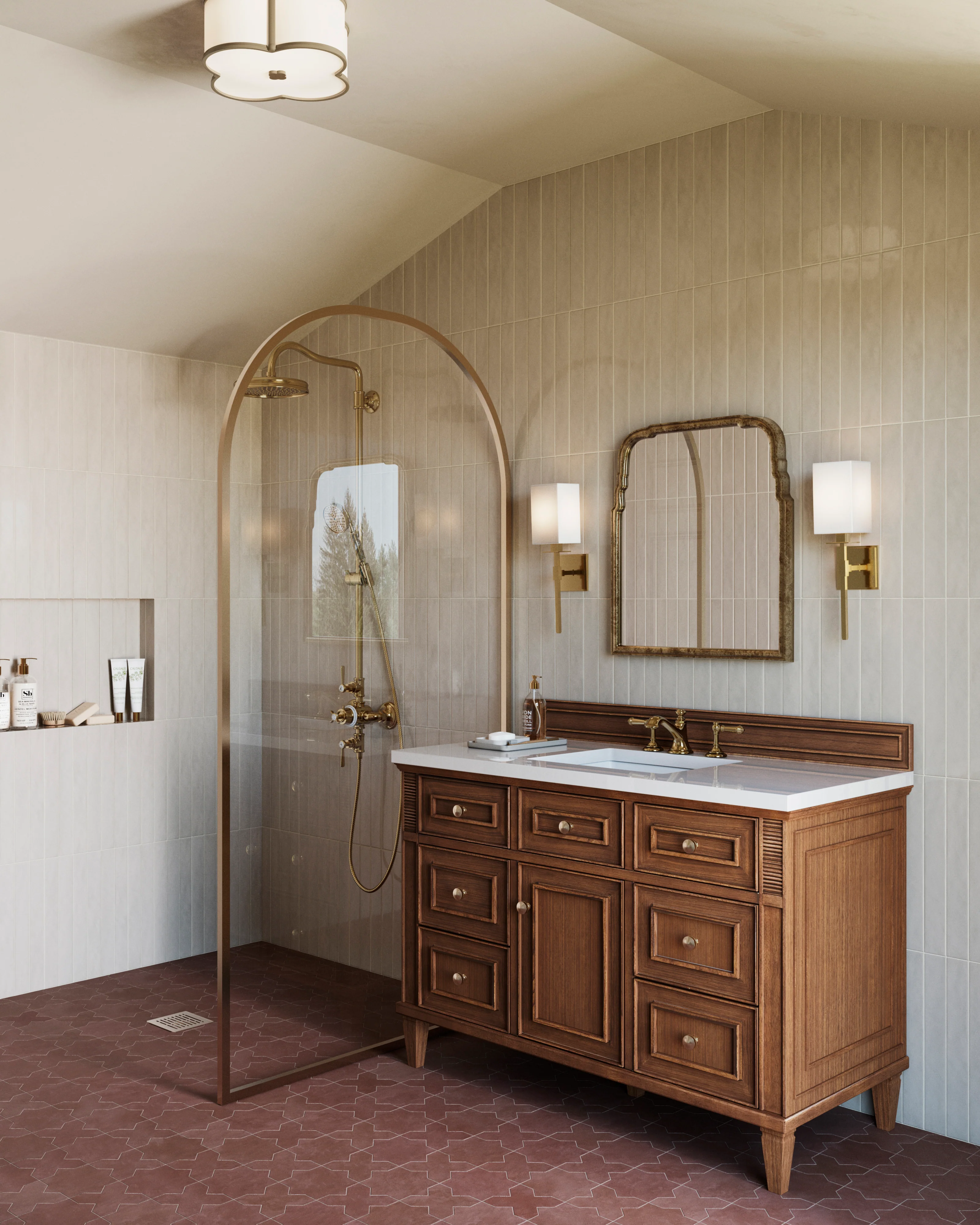 Lockhart Wall Sconce in Aged Brass - Image 3