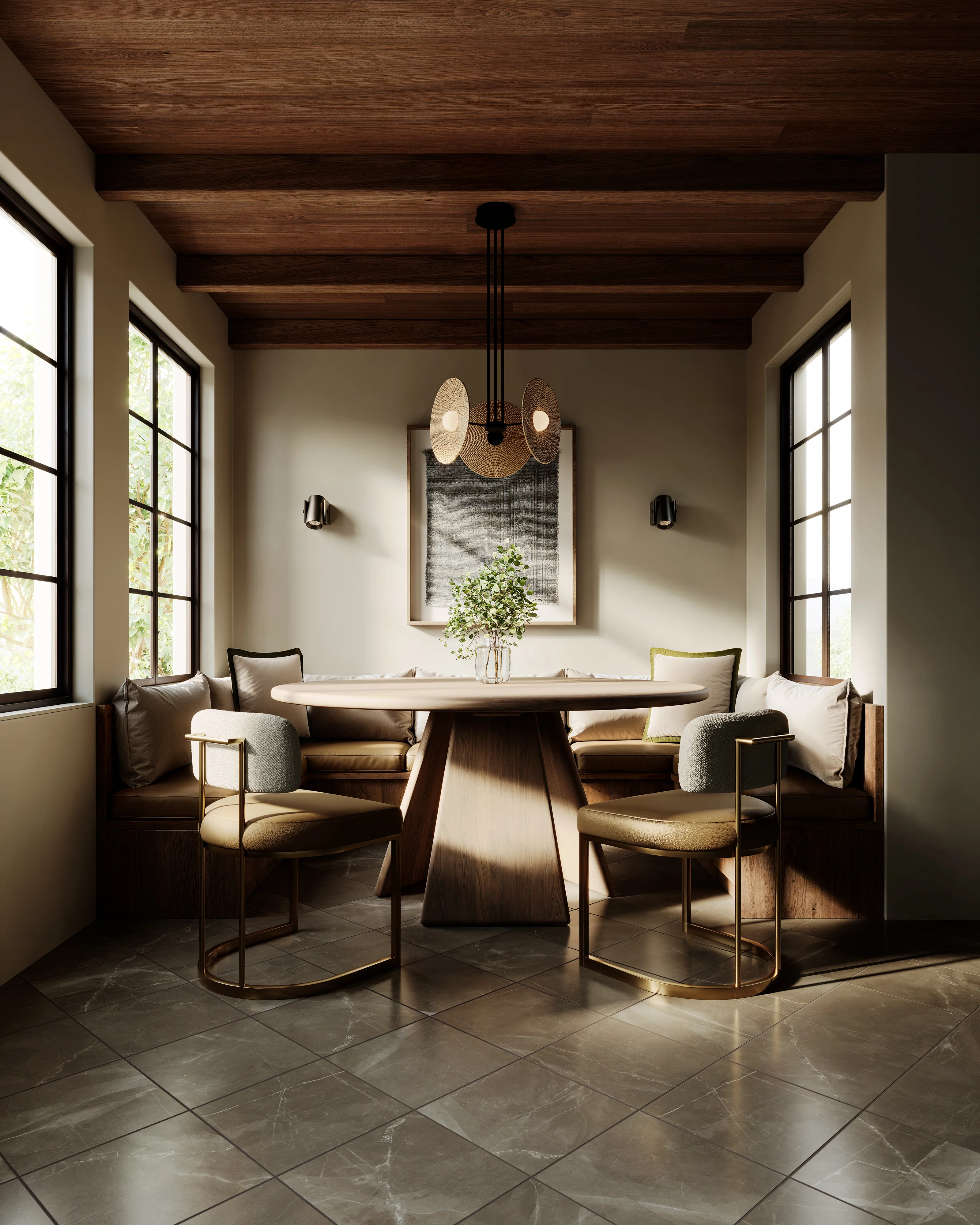 Lumira 18" LED Pendant in Urban Bronze/Woven - Image 2
