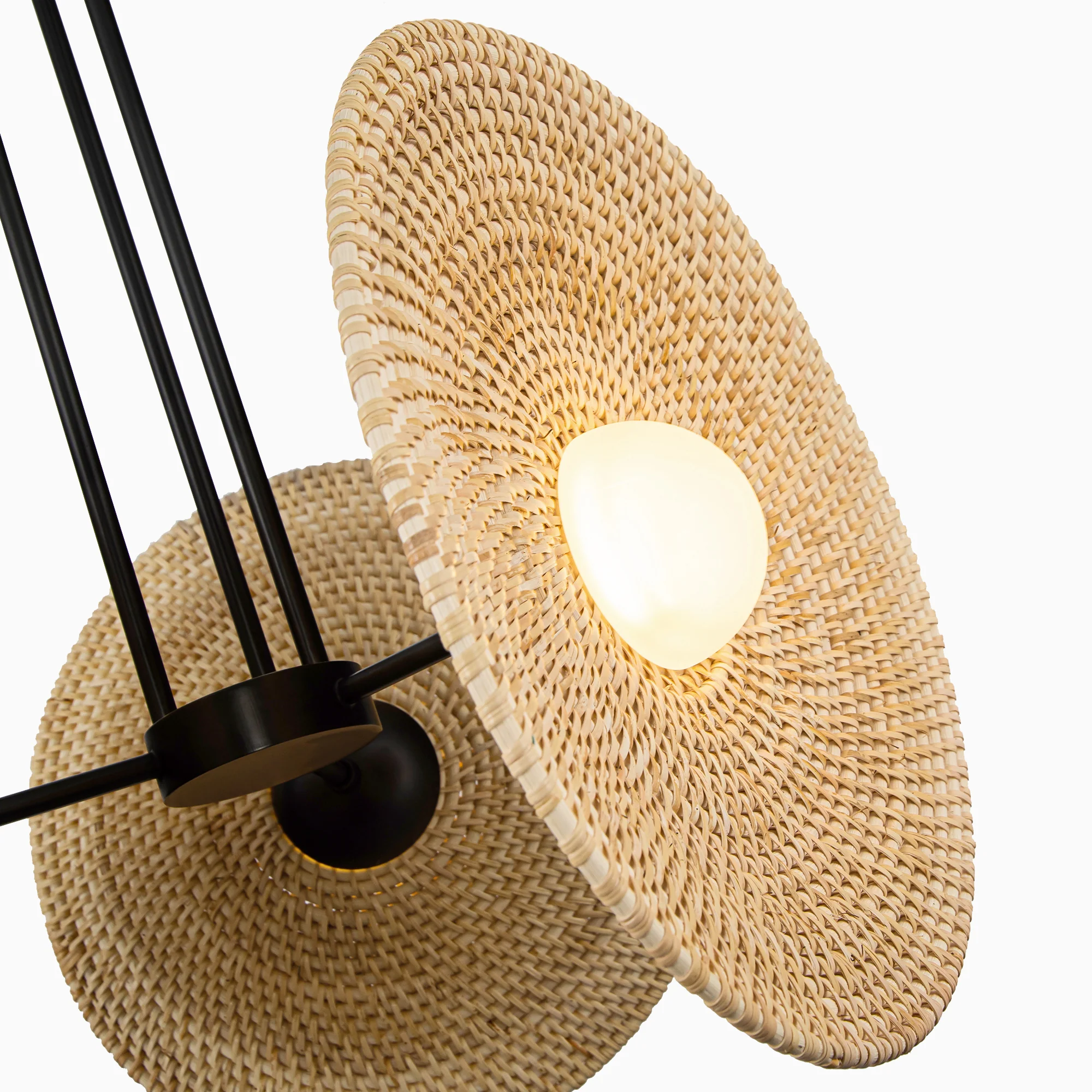 Lumira 18" LED Pendant in Urban Bronze/Woven - Image 3