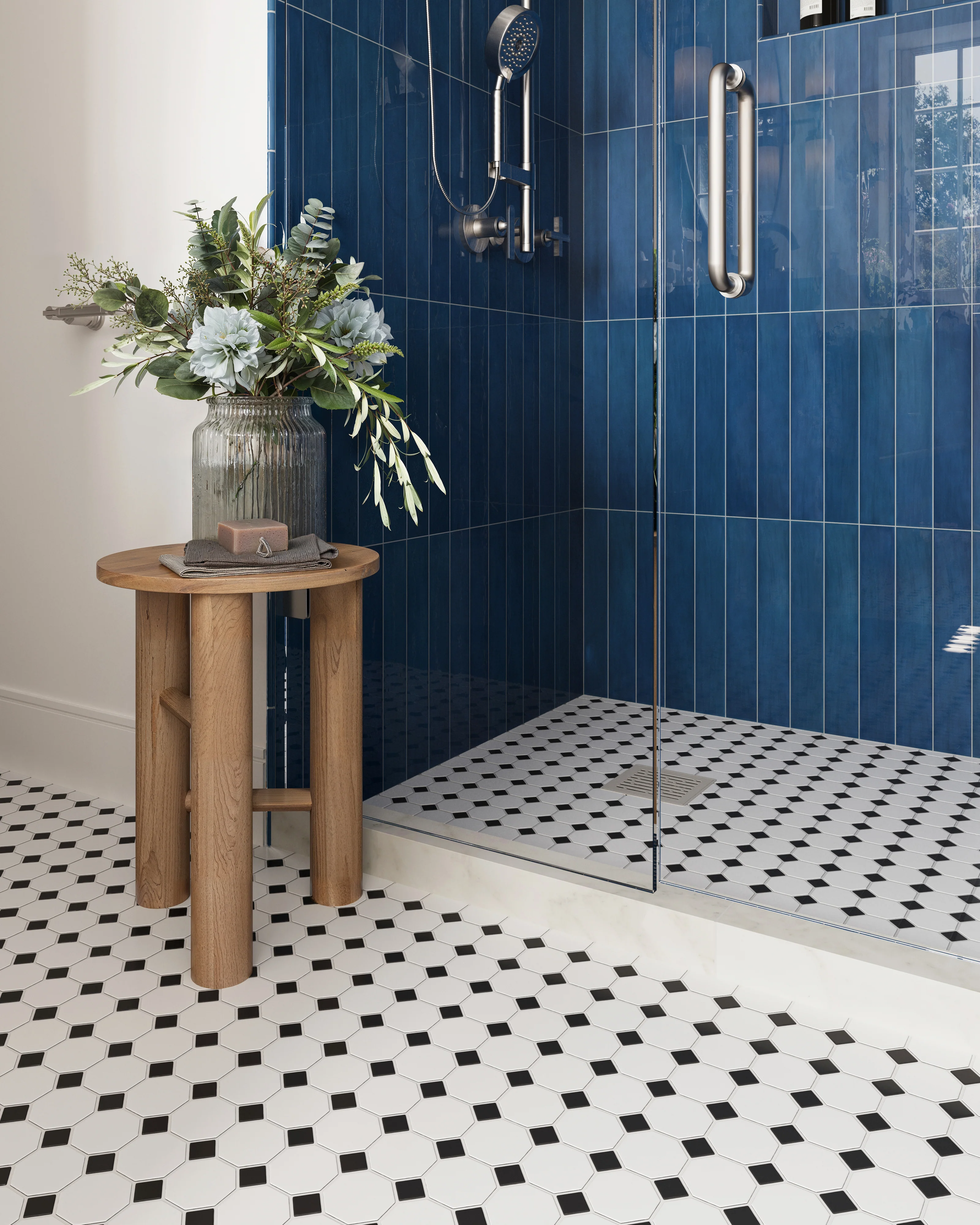 Maisie 0.5 x 8 Jolly Glossy Porcelain Tile in Cobalt - Image 7