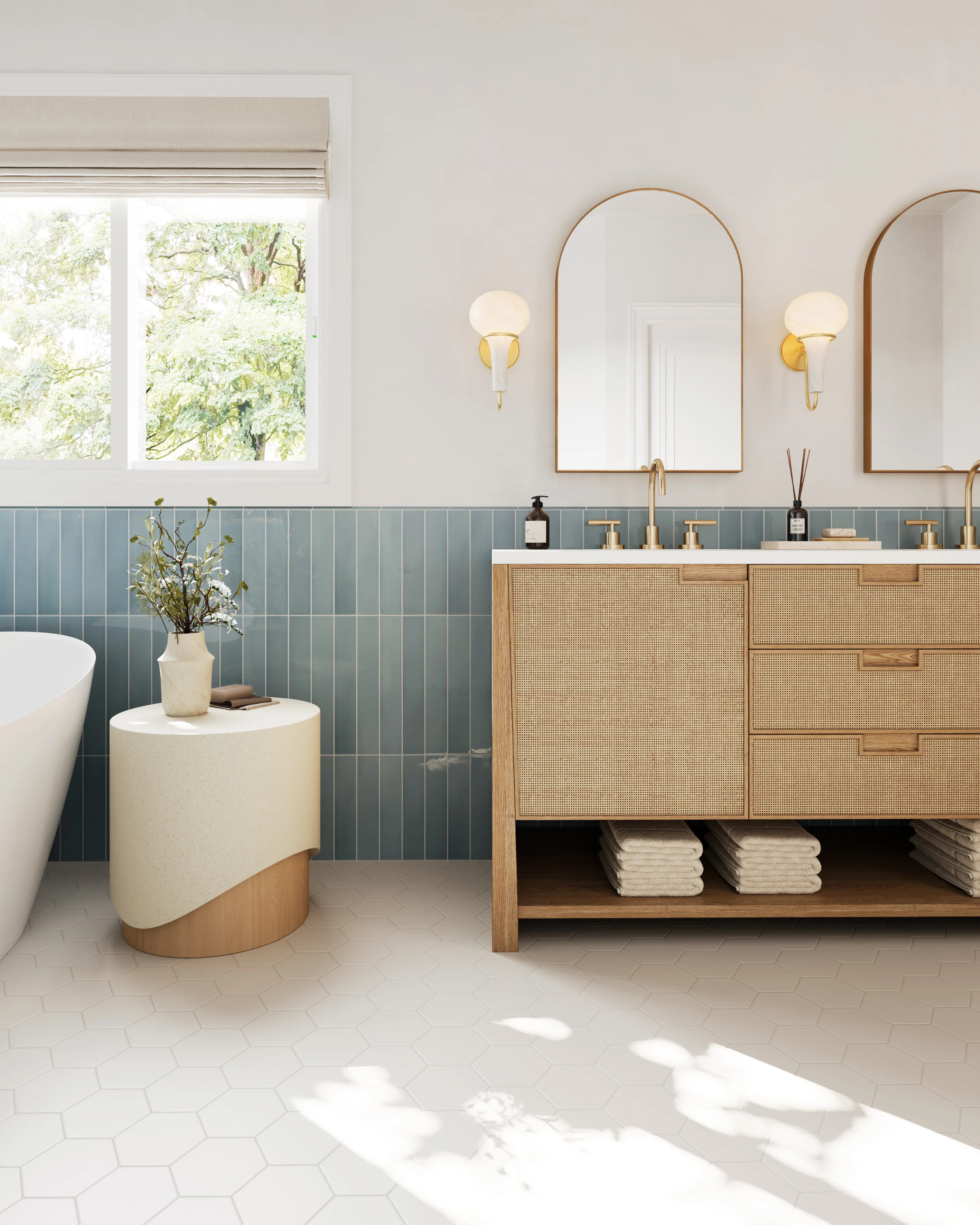 Maisie 0.5 x 8 Jolly Glossy Porcelain Tile in Ocean - Image 15