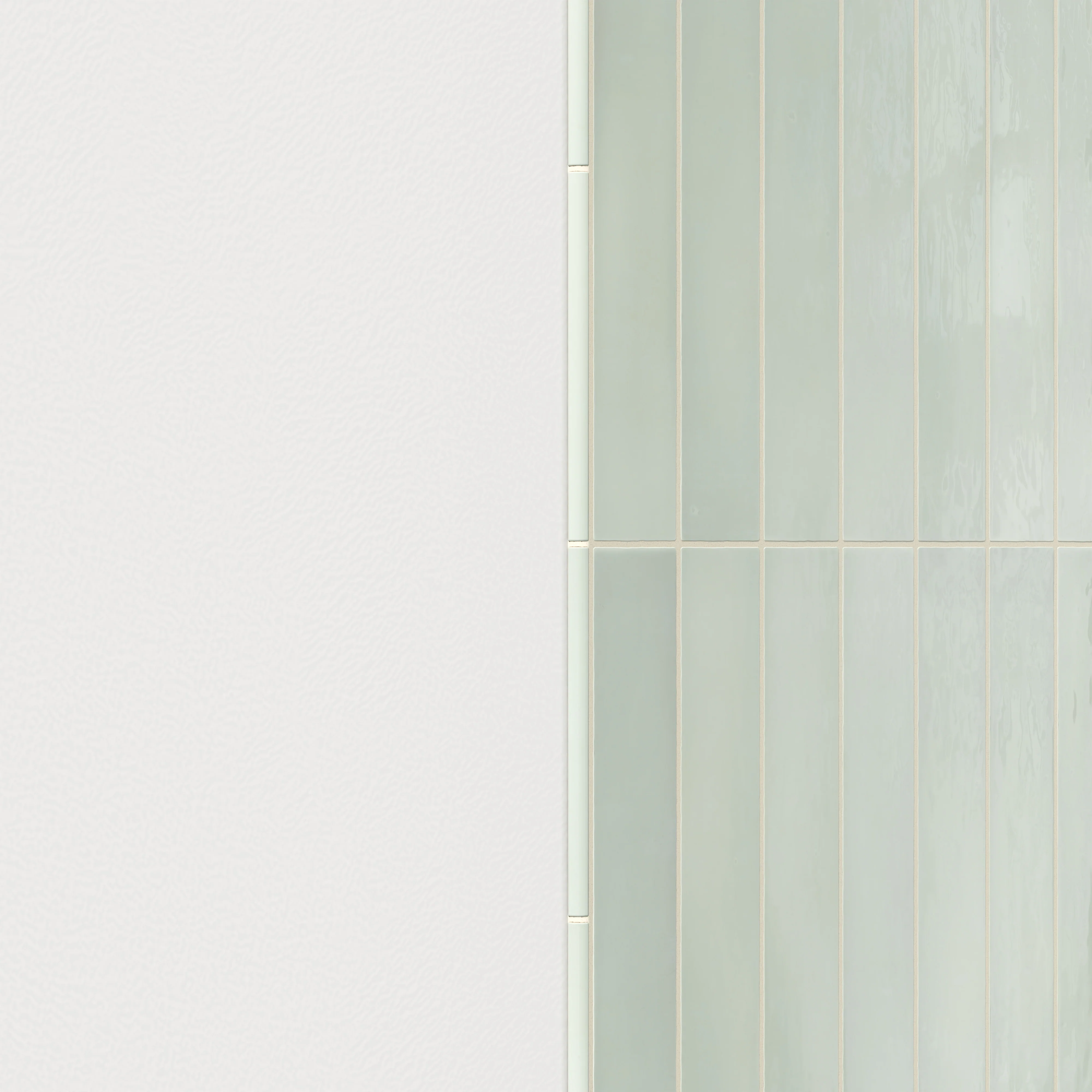 Maisie 0.5 x 8 Jolly Glossy Porcelain Tile in Pistachio - Image 4