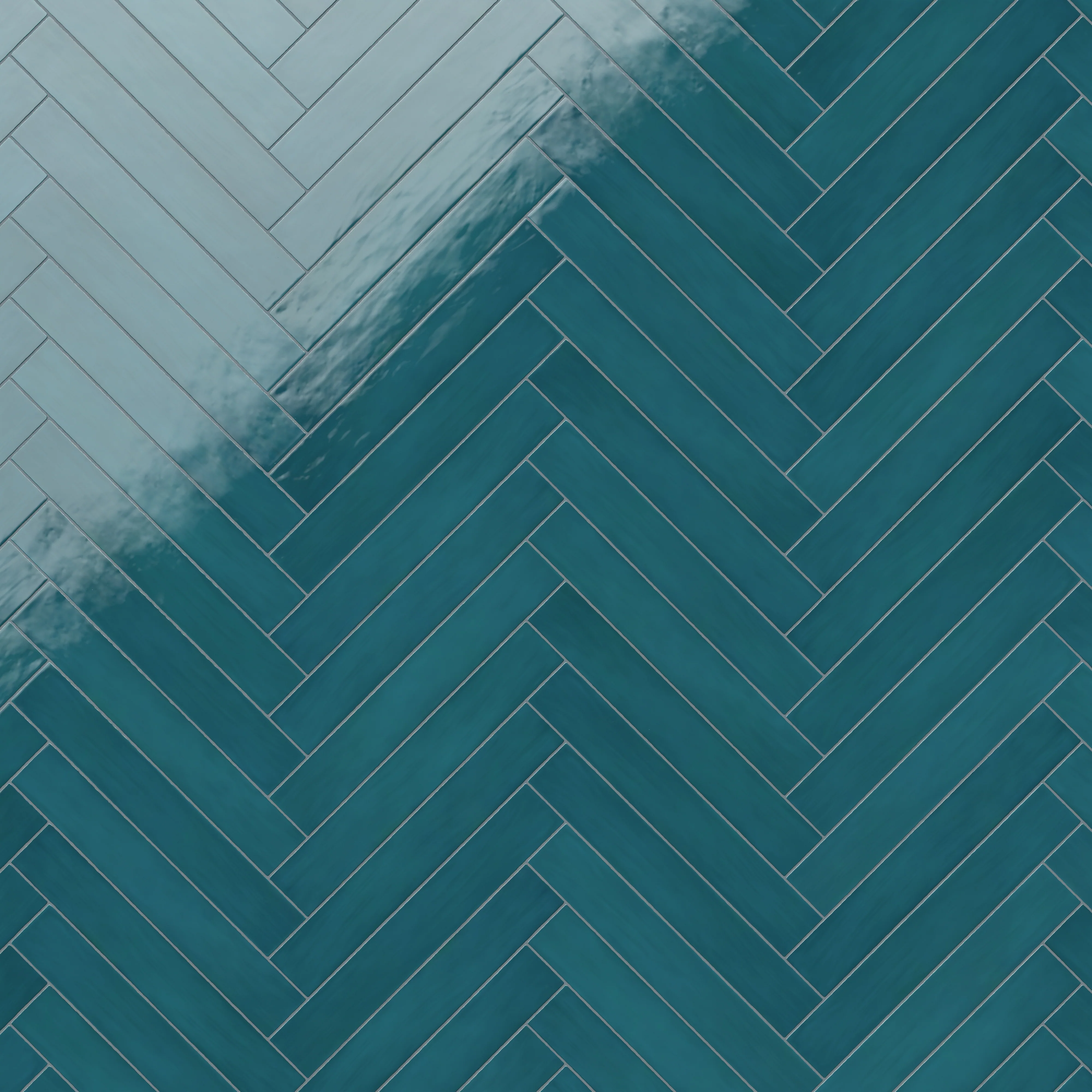 Maisie 2.5 x 16 Glossy Ceramic Tile in Peacock - Image 10