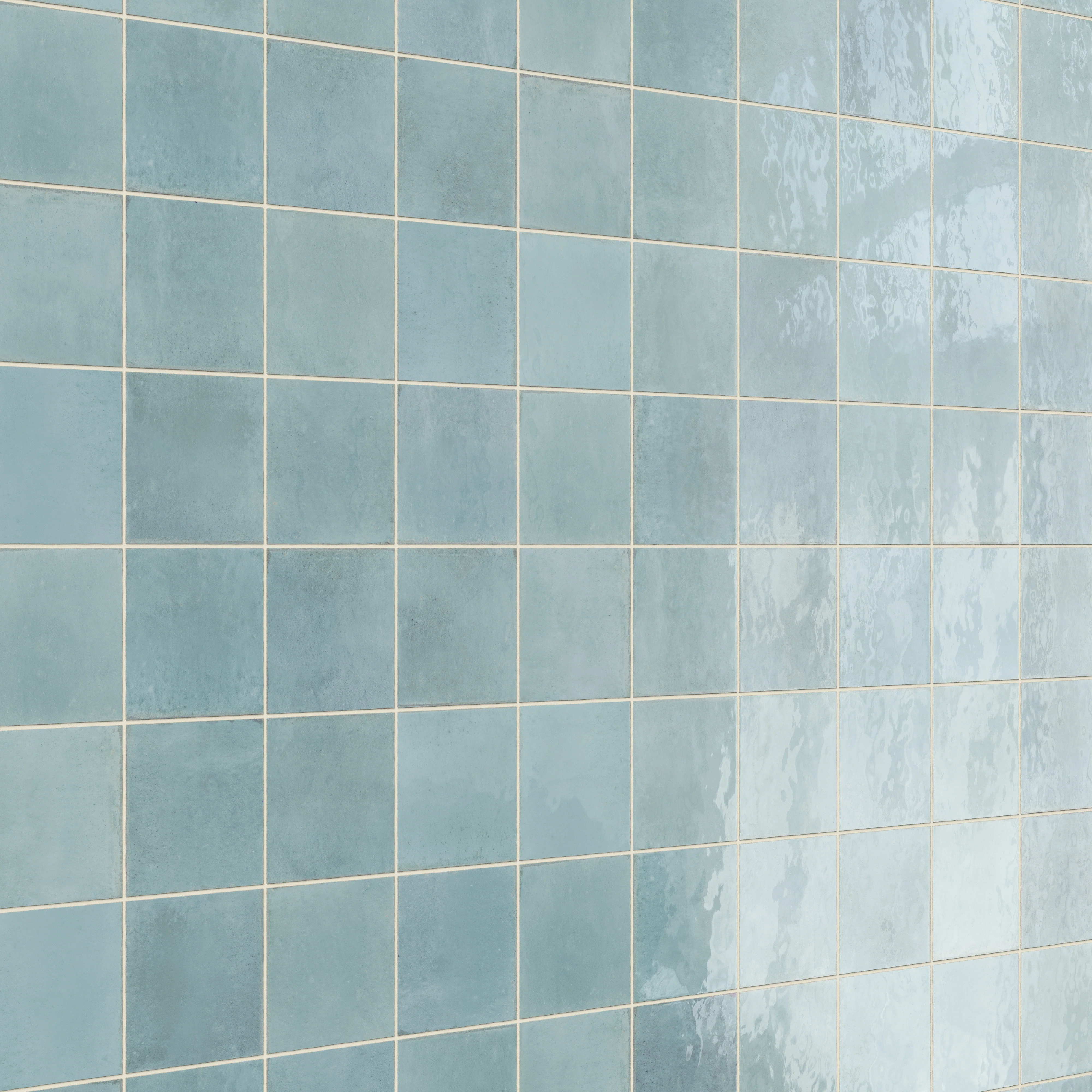Makenna 6 x 6 Glossy Porcelain Tile in Agua - Image 5