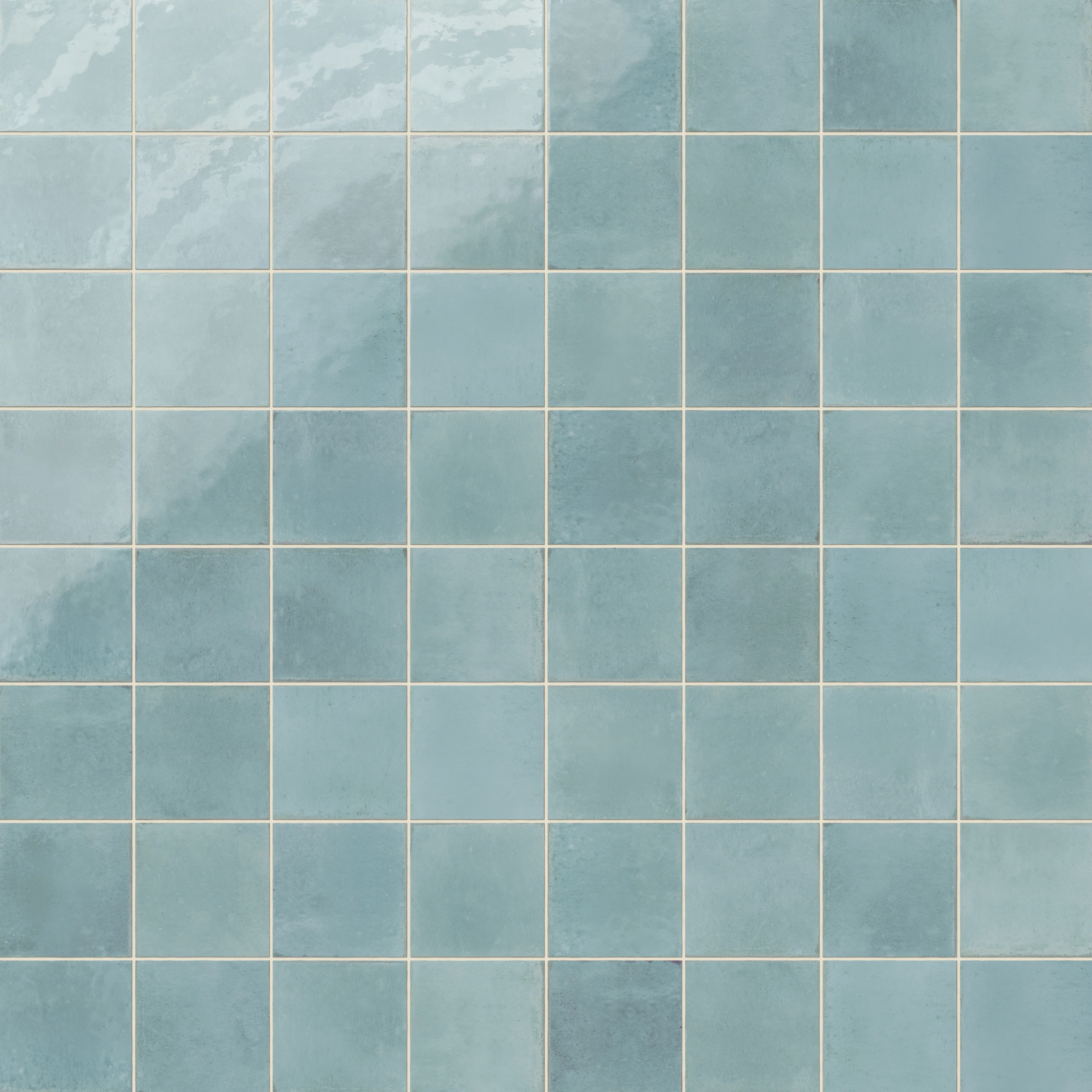 Makenna 6 x 6 Glossy Porcelain Tile in Agua - Image 6