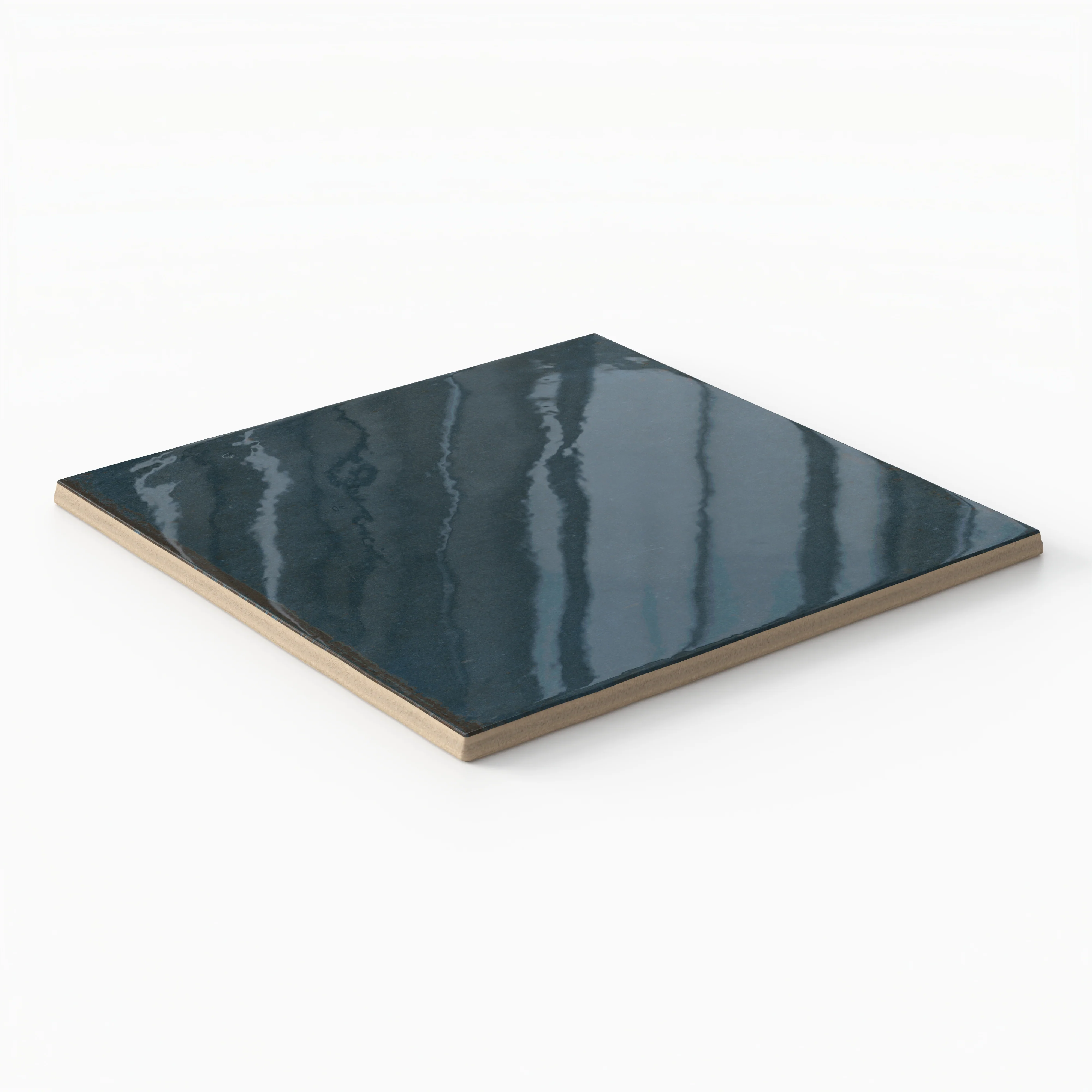 Makenna 6 x 6 Glossy Porcelain Tile in Indigo - Image 3