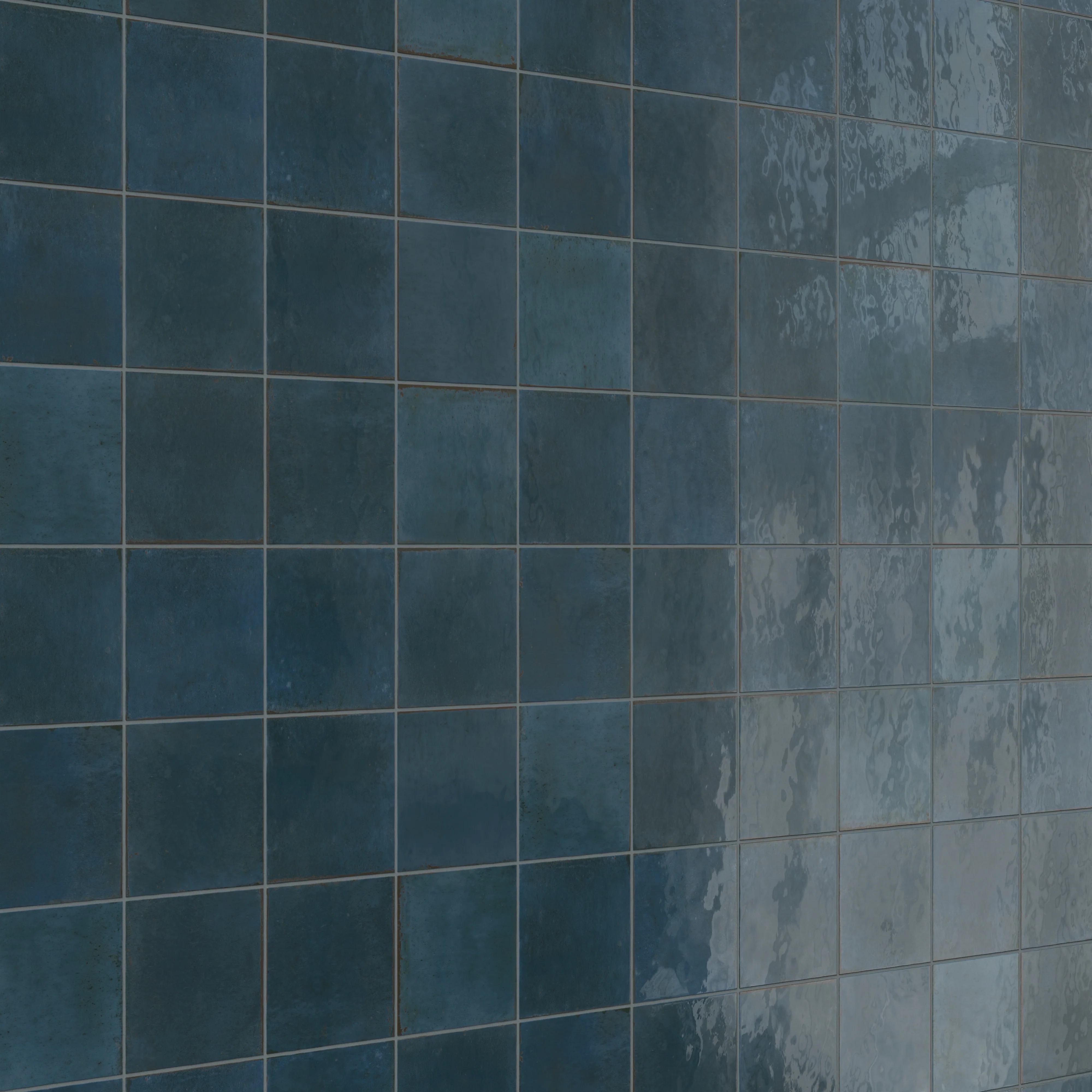Makenna 6 x 6 Glossy Porcelain Tile in Indigo - Image 4