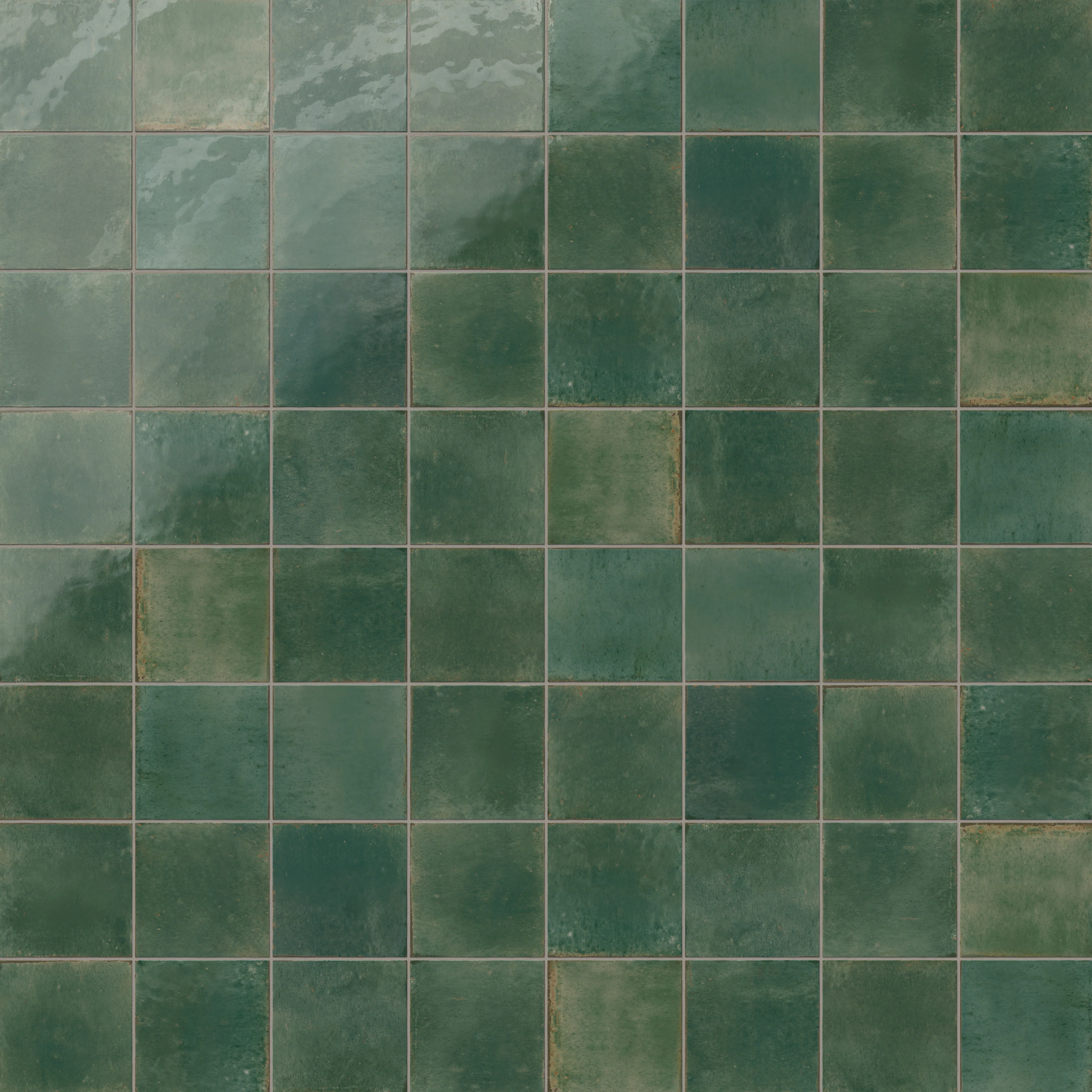 Makenna 6 x 6 Glossy Porcelain Tile in Selva - Image 6