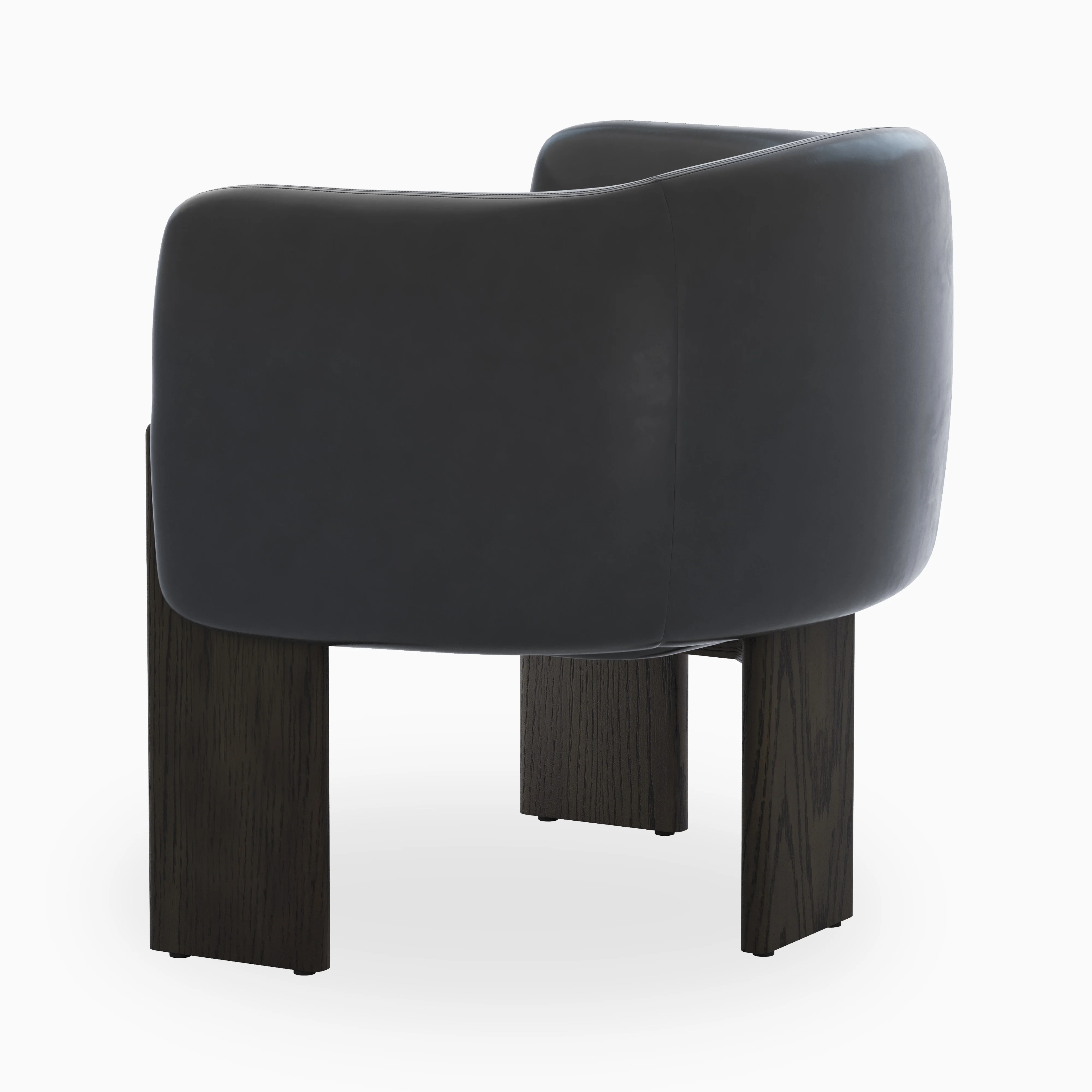Malvian Lounge Chair in Black - Image 3