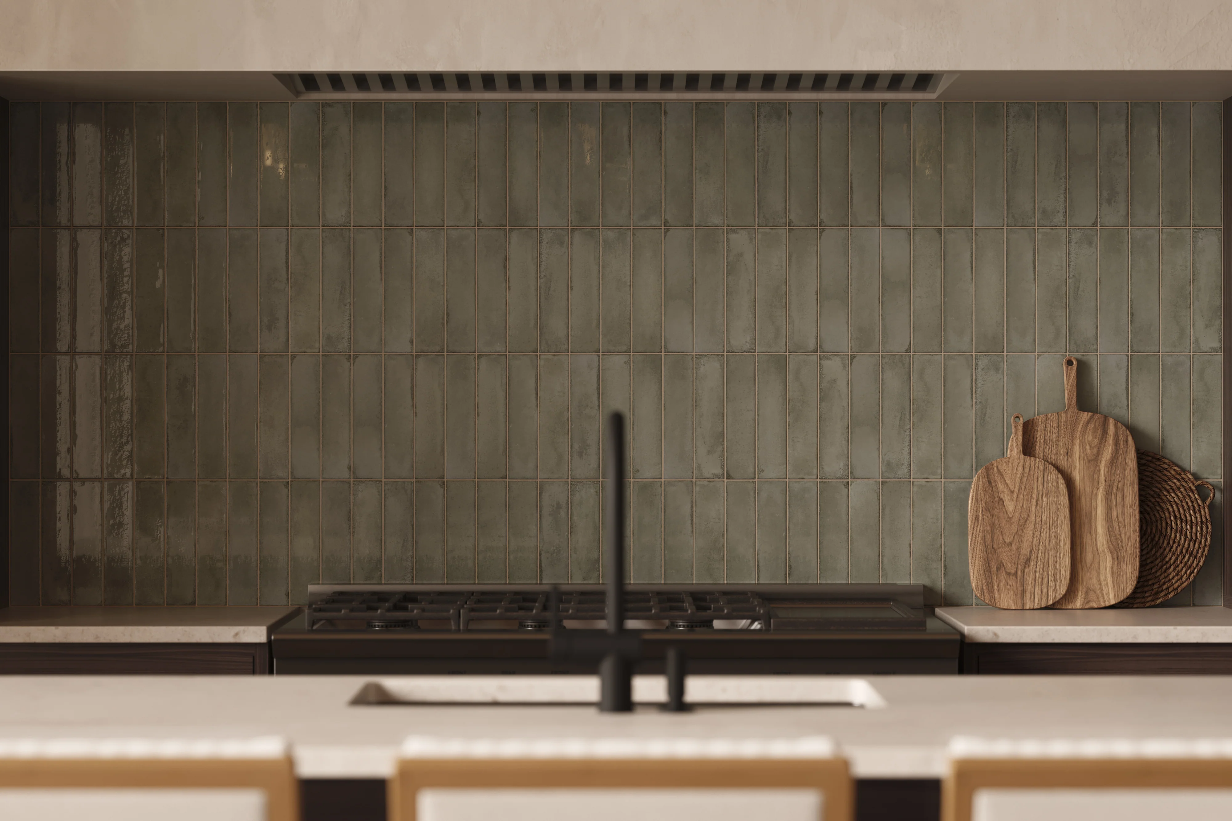 Mara 2 x 10 Glossy Ceramic Tile in Natural Grey - Image 2