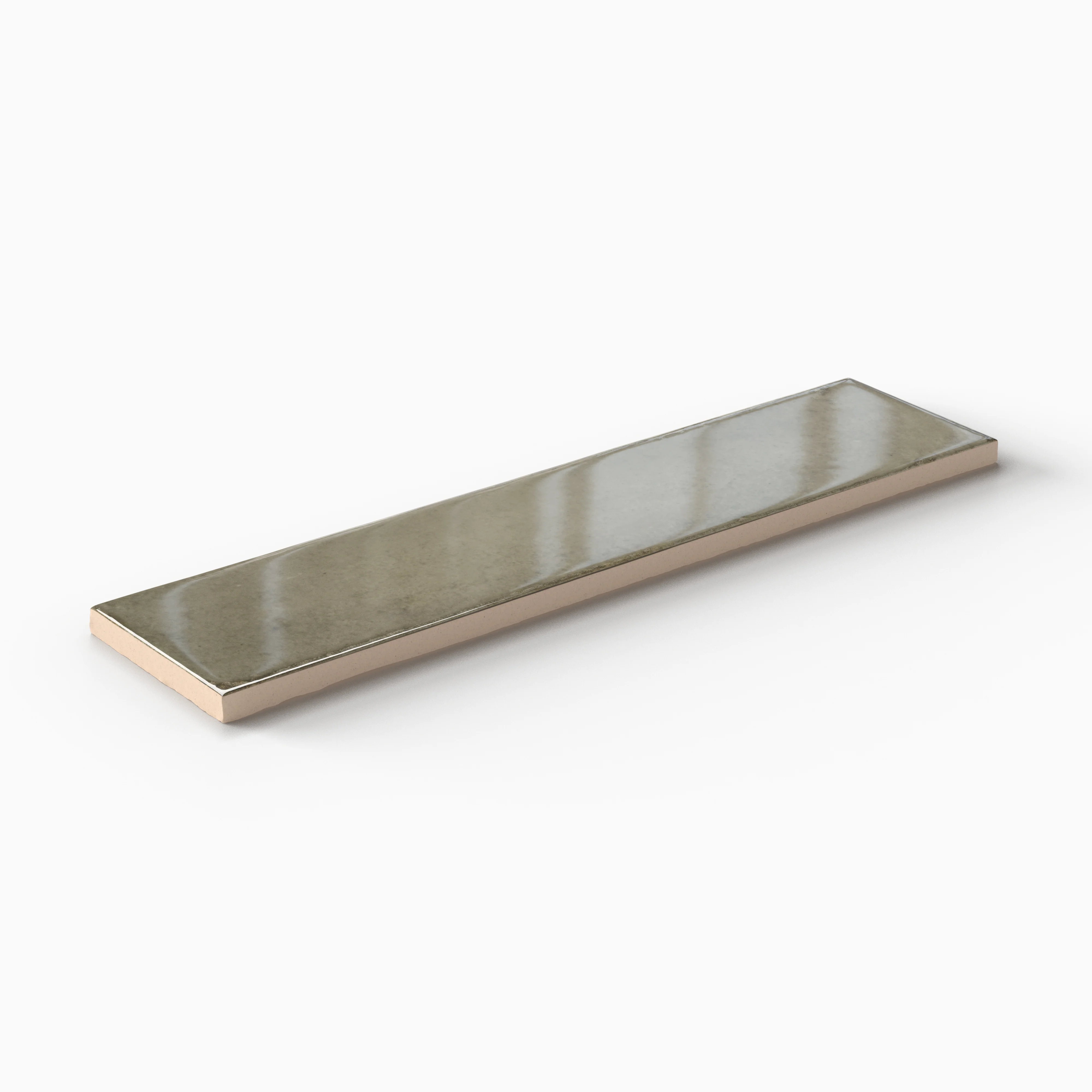 Mara 2 x 10 Glossy Ceramic Tile in Natural Grey - Image 3
