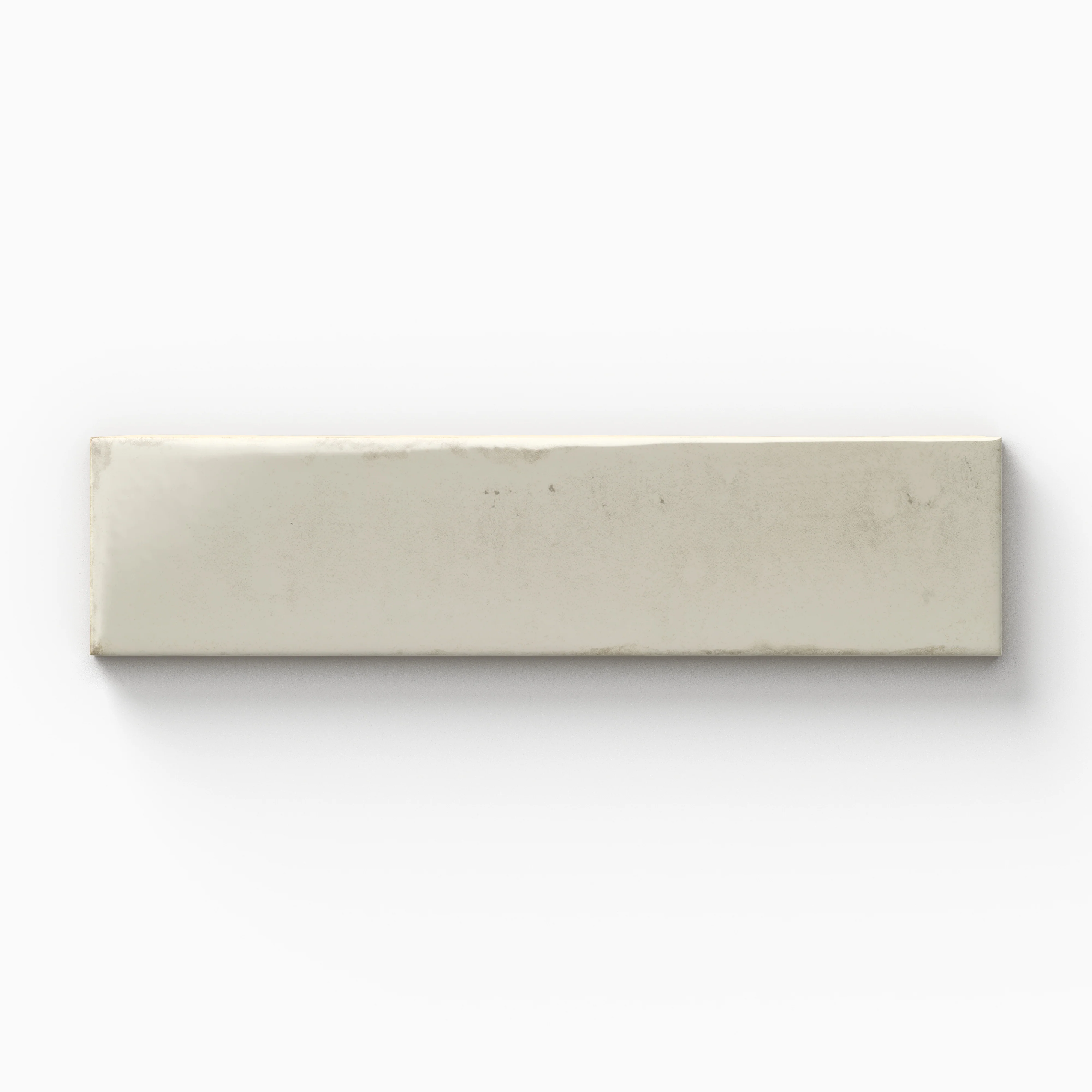 Mara 2 x 10 Glossy Ceramic Tile in Sheep's Wool - Image 3