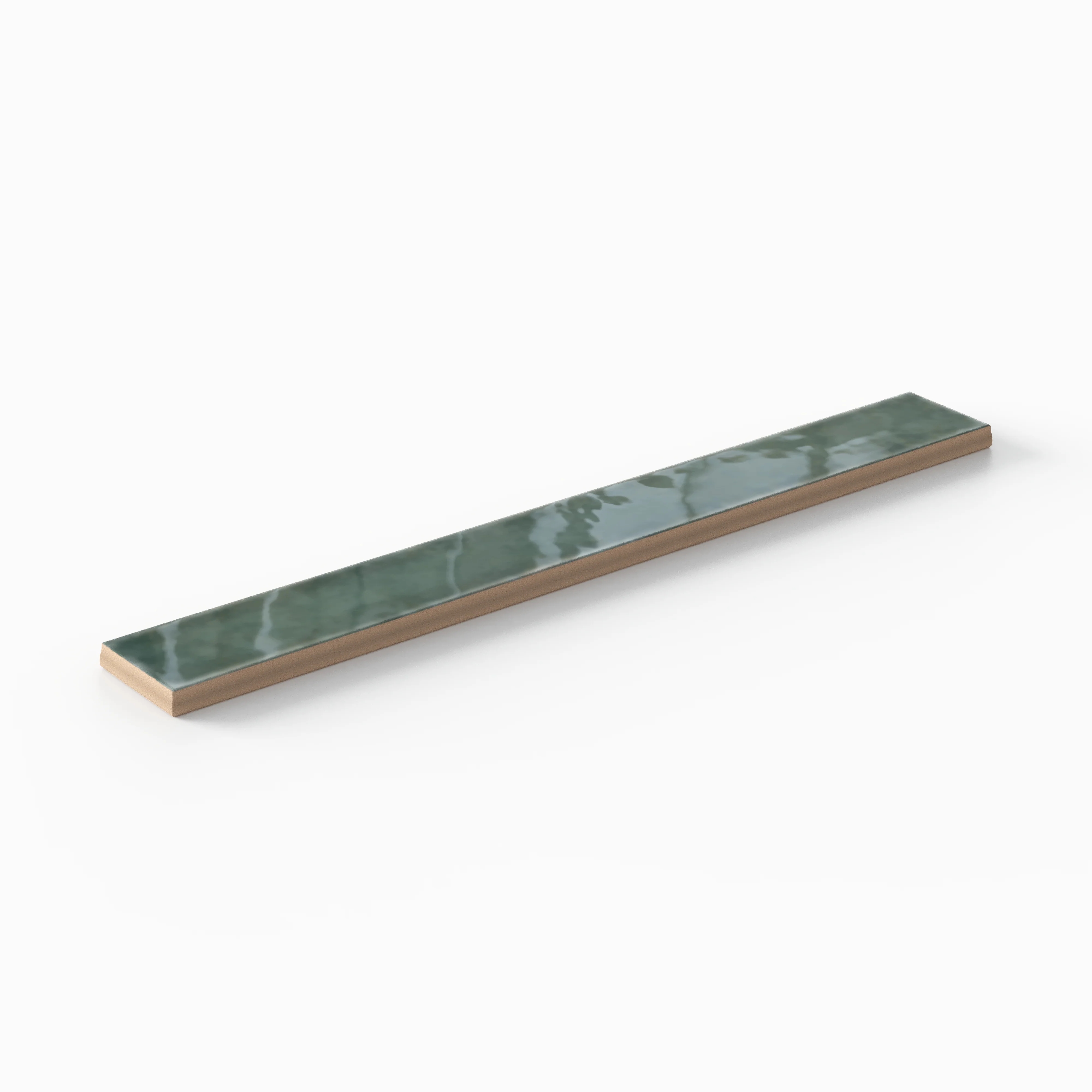 Mariel 1 x 12 Glossy Porcelain Subway Tile in Forest - Image 4