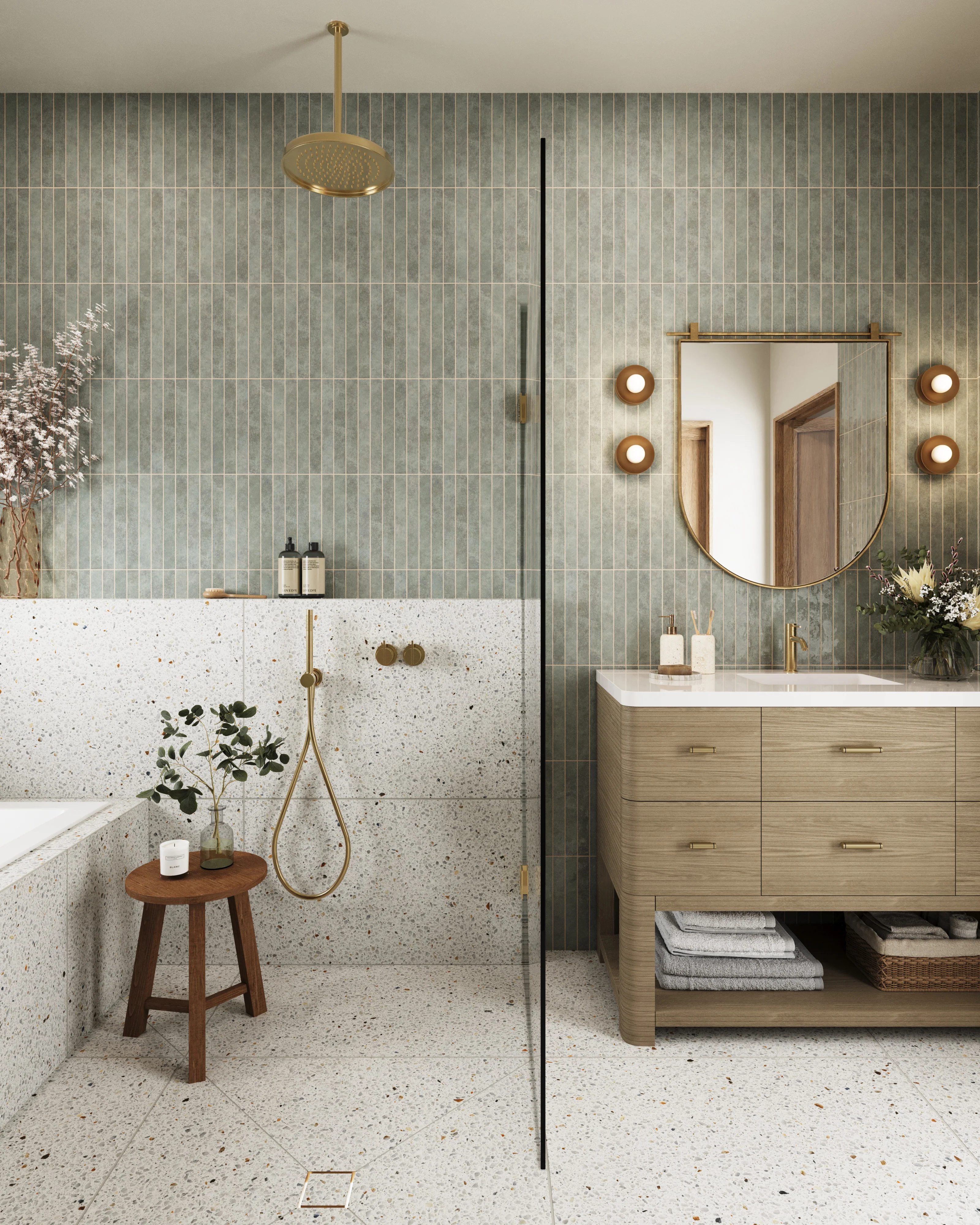 Rue Bath And Vanity Light In Aged Brass - Image 6