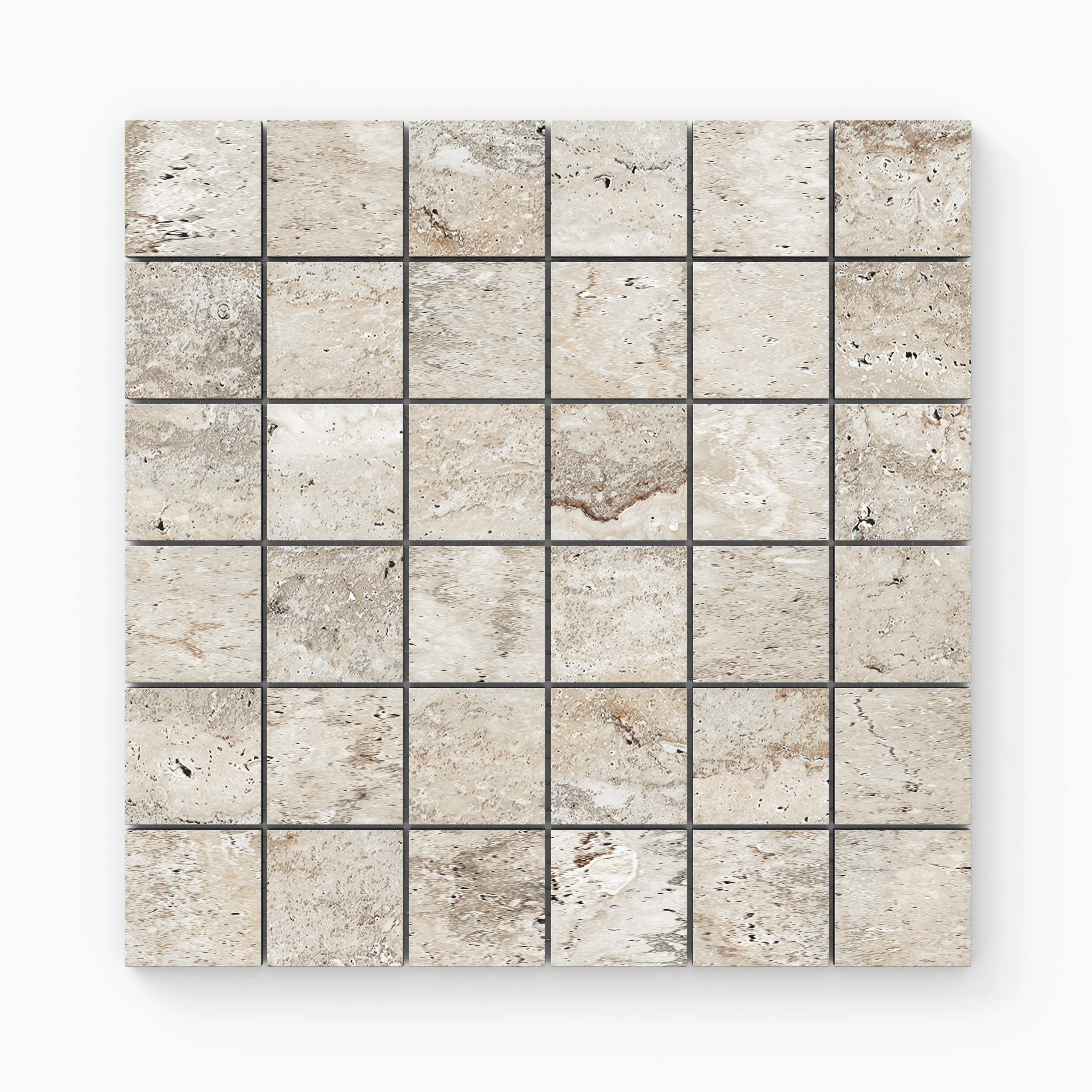 Marlow 2 x 2 Matte Porcelain Mosaic Tile in Silver