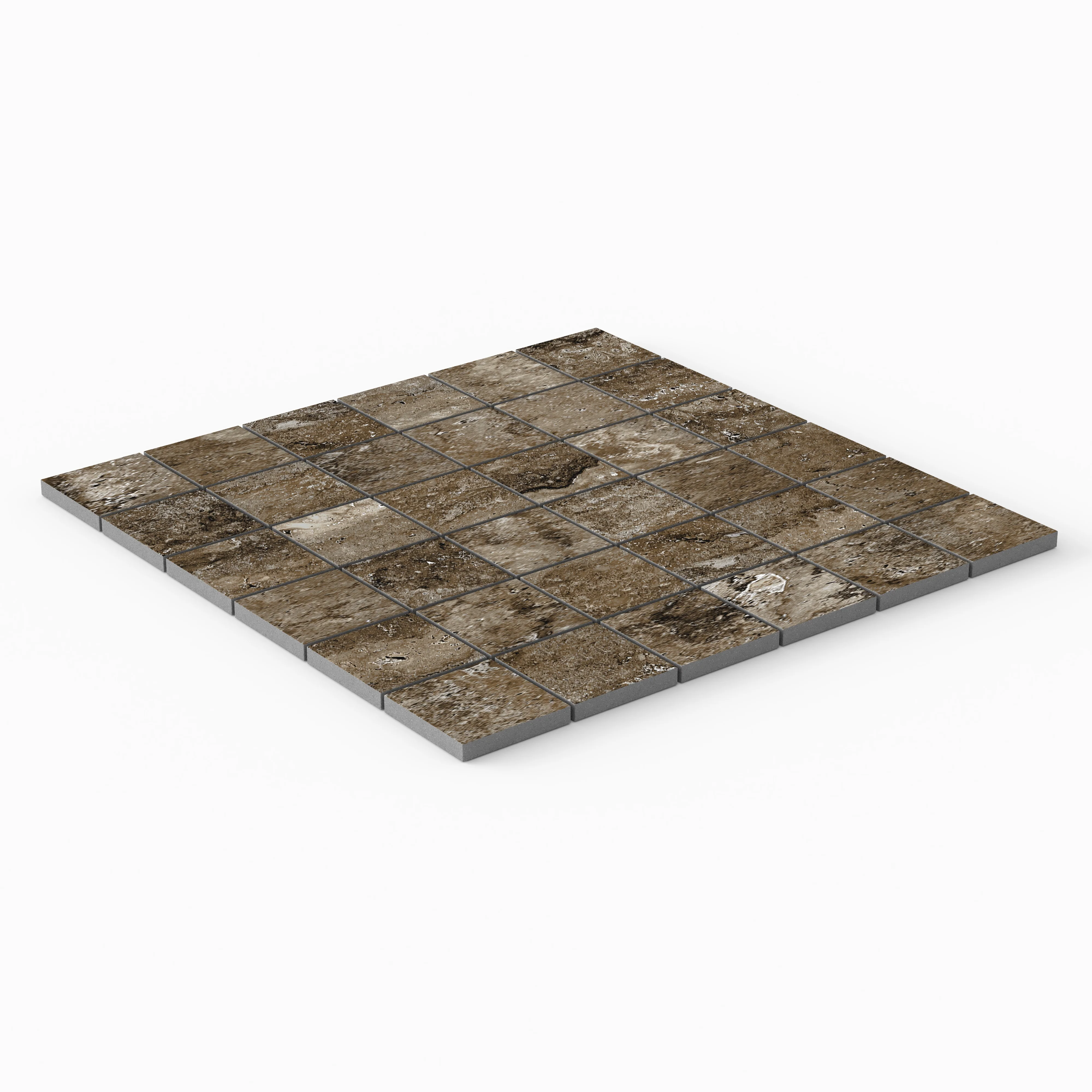 Marlow 2 x 2 Matte Porcelain Mosaic Tile in Titanium - Image 2