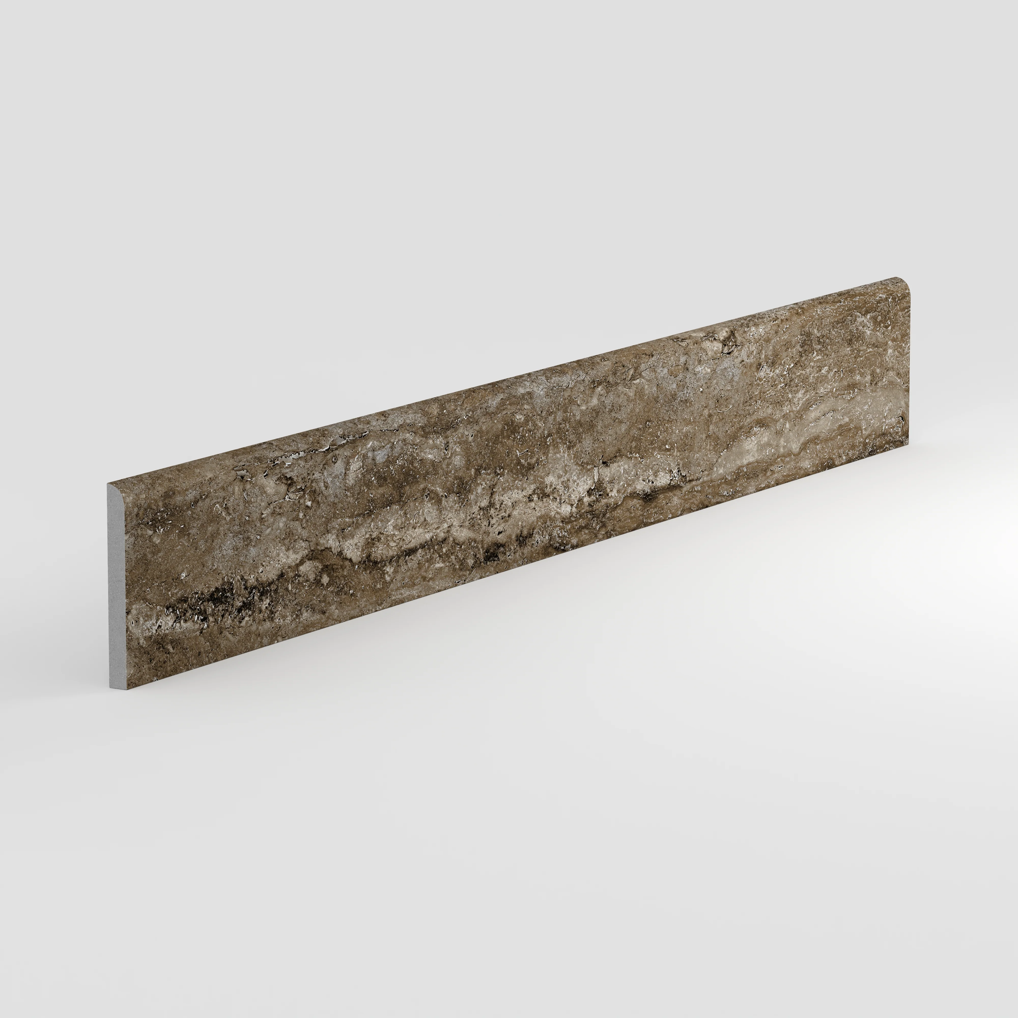 Marlow 3 x 24 Matte Porcelain Bullnose Tile in Titanium - Image 2