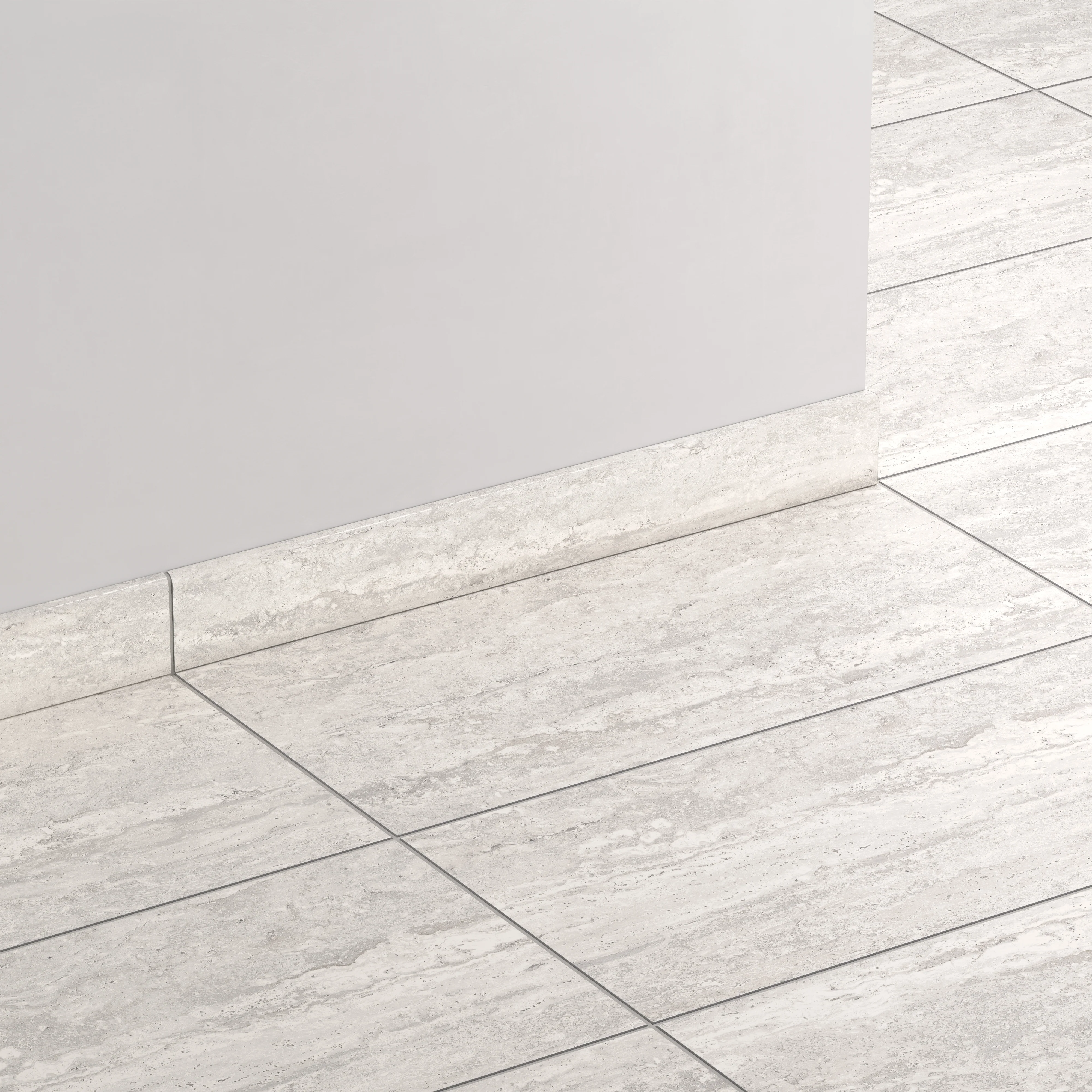 Marlow 3 x 24 Polished Porcelain Bullnose Tile in Roman - Image 3