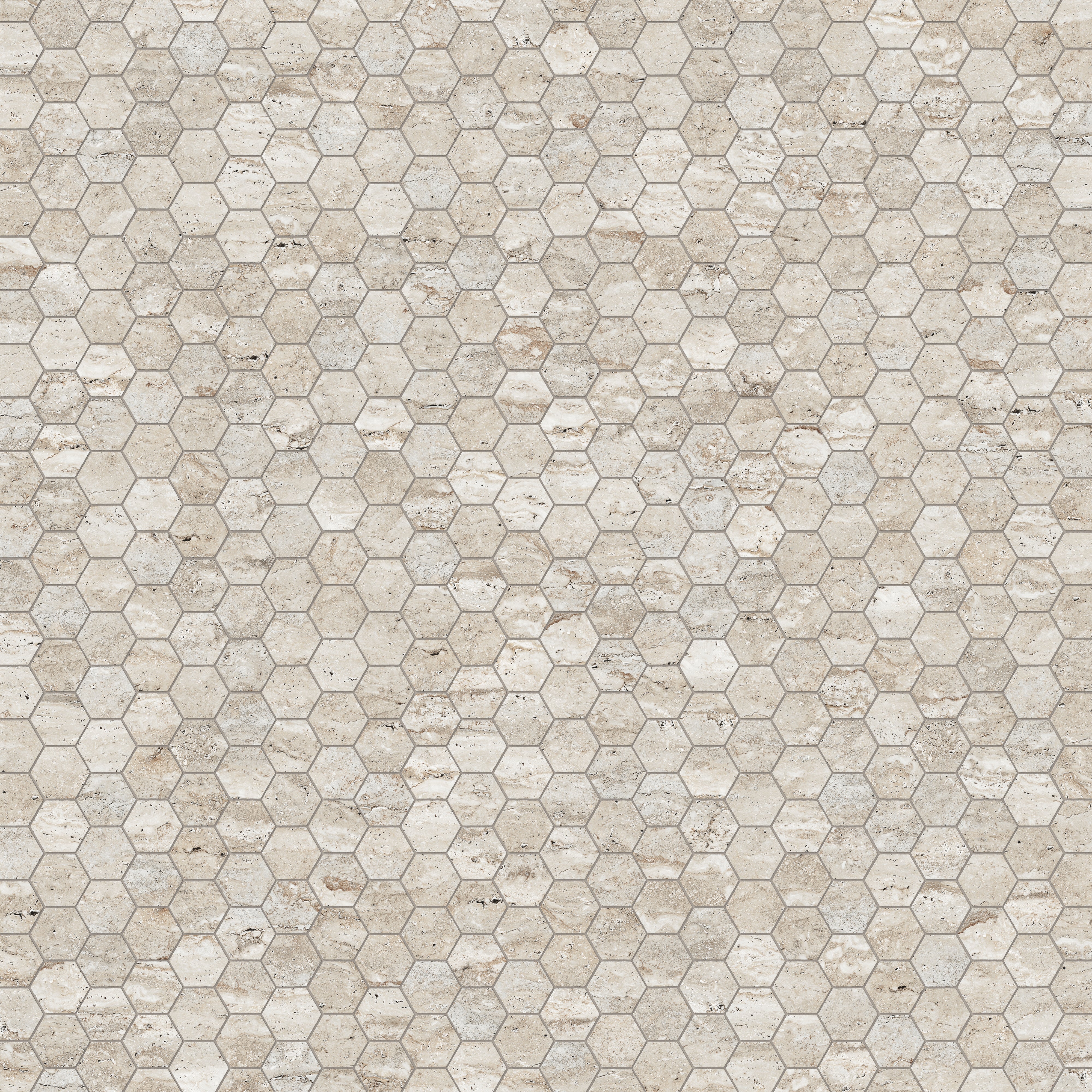 Marlow 3 x 3 Matte Porcelain Hexagon Mosaic in Silver - Image 5