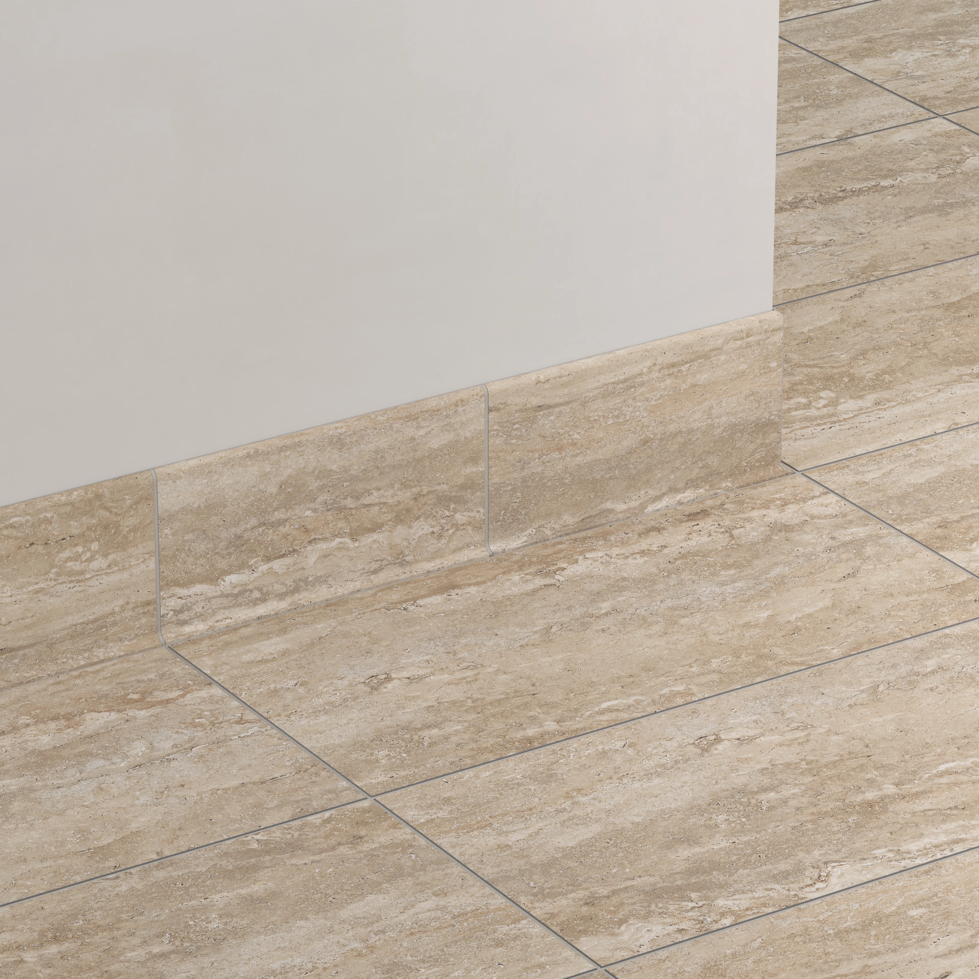 Marlow 6 x 12 Matte Porcelain Cove Base Tile in Navona - Image 3