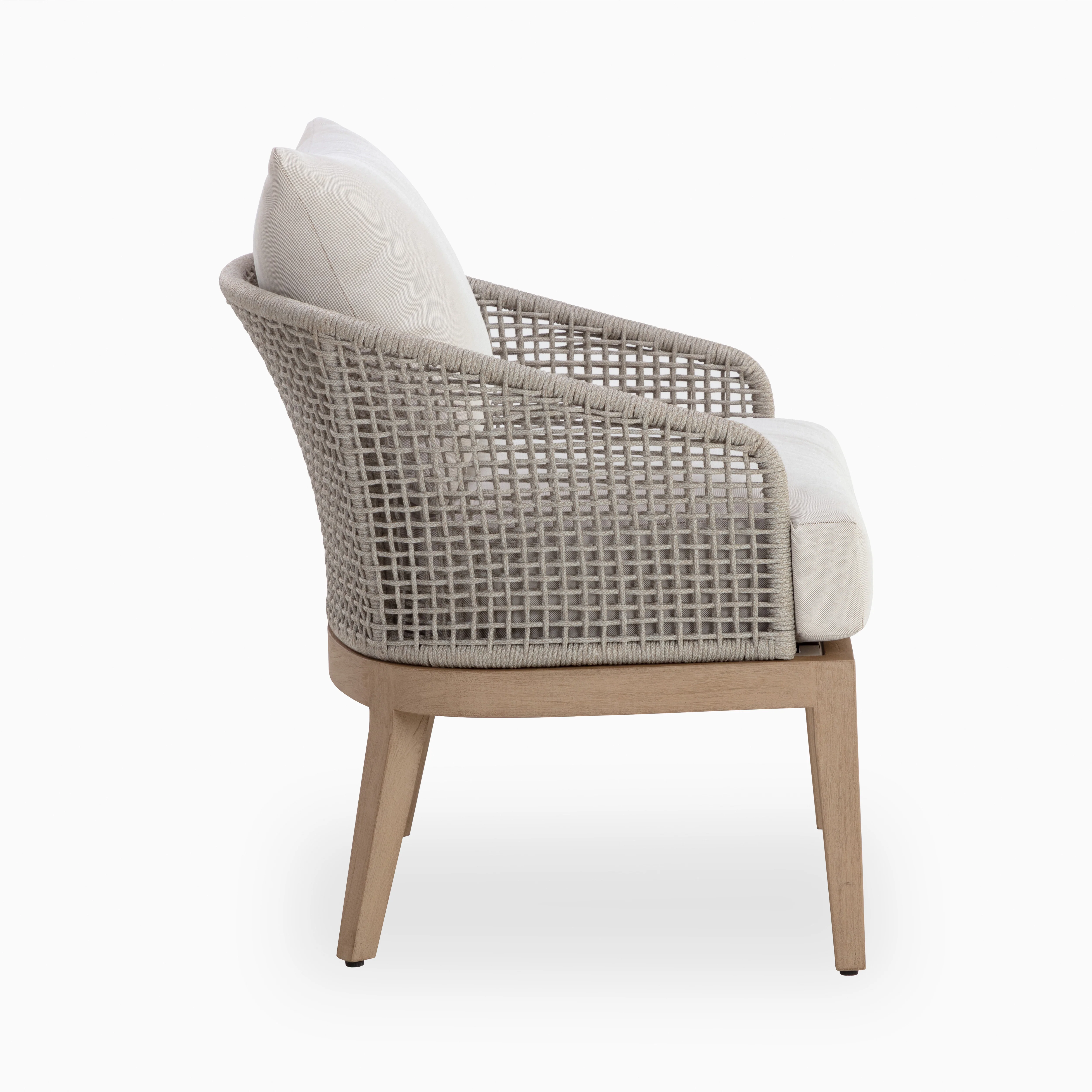 Mateo Outdoor Lounge Chair in Cream - Image 3