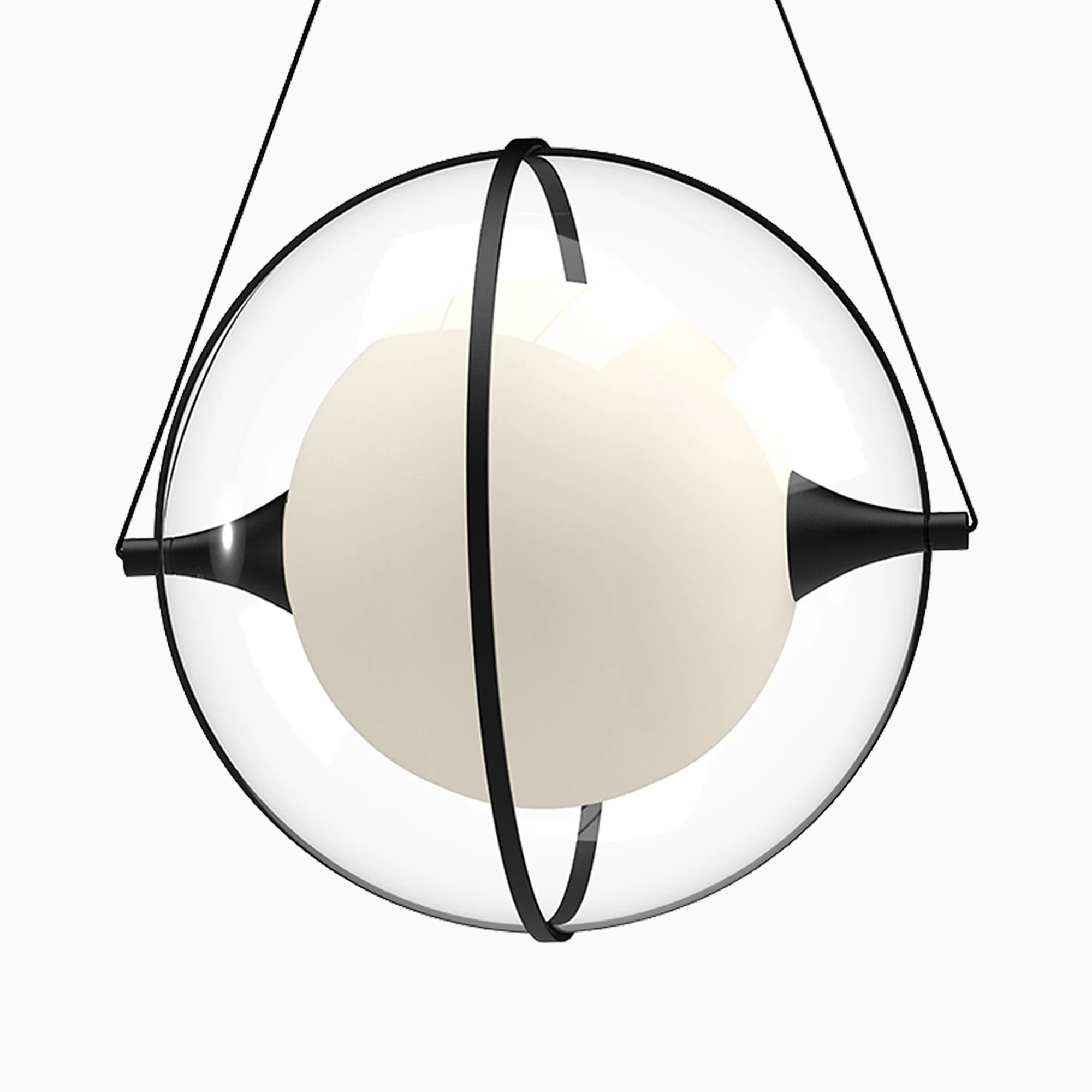 Mavis 12" LED Pendant in Black - Image 3