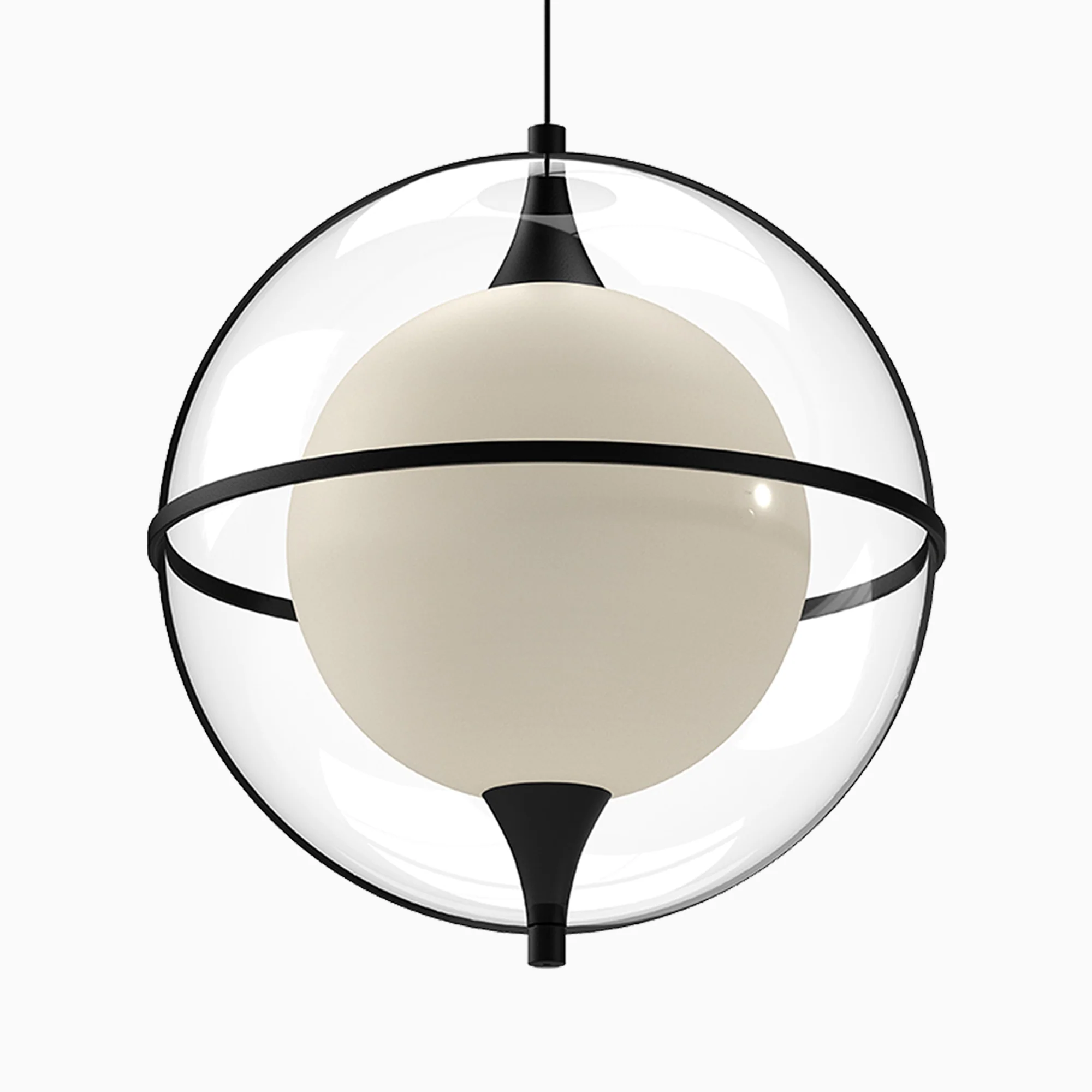 Mavis 12" LED Pendant in Black - Image 4