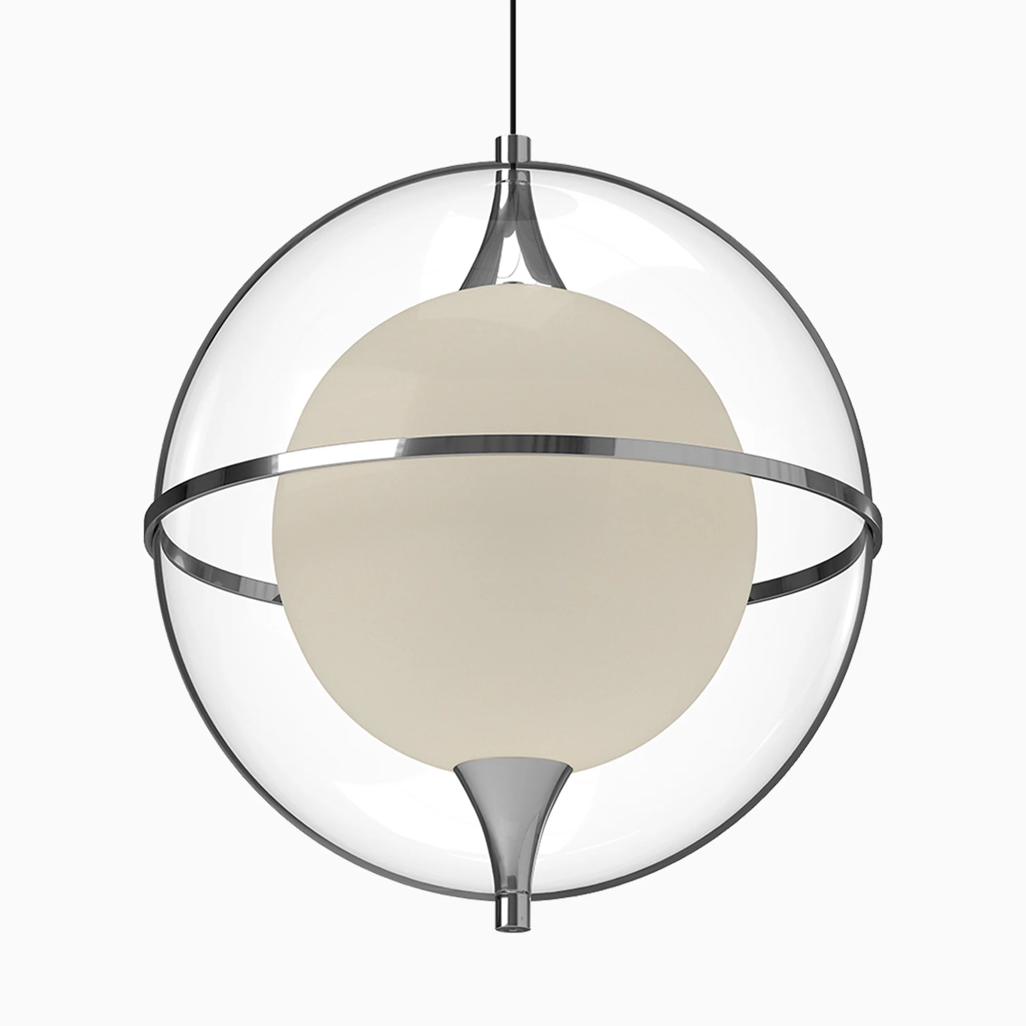 Mavis 12" LED Pendant in Chrome - Image 4