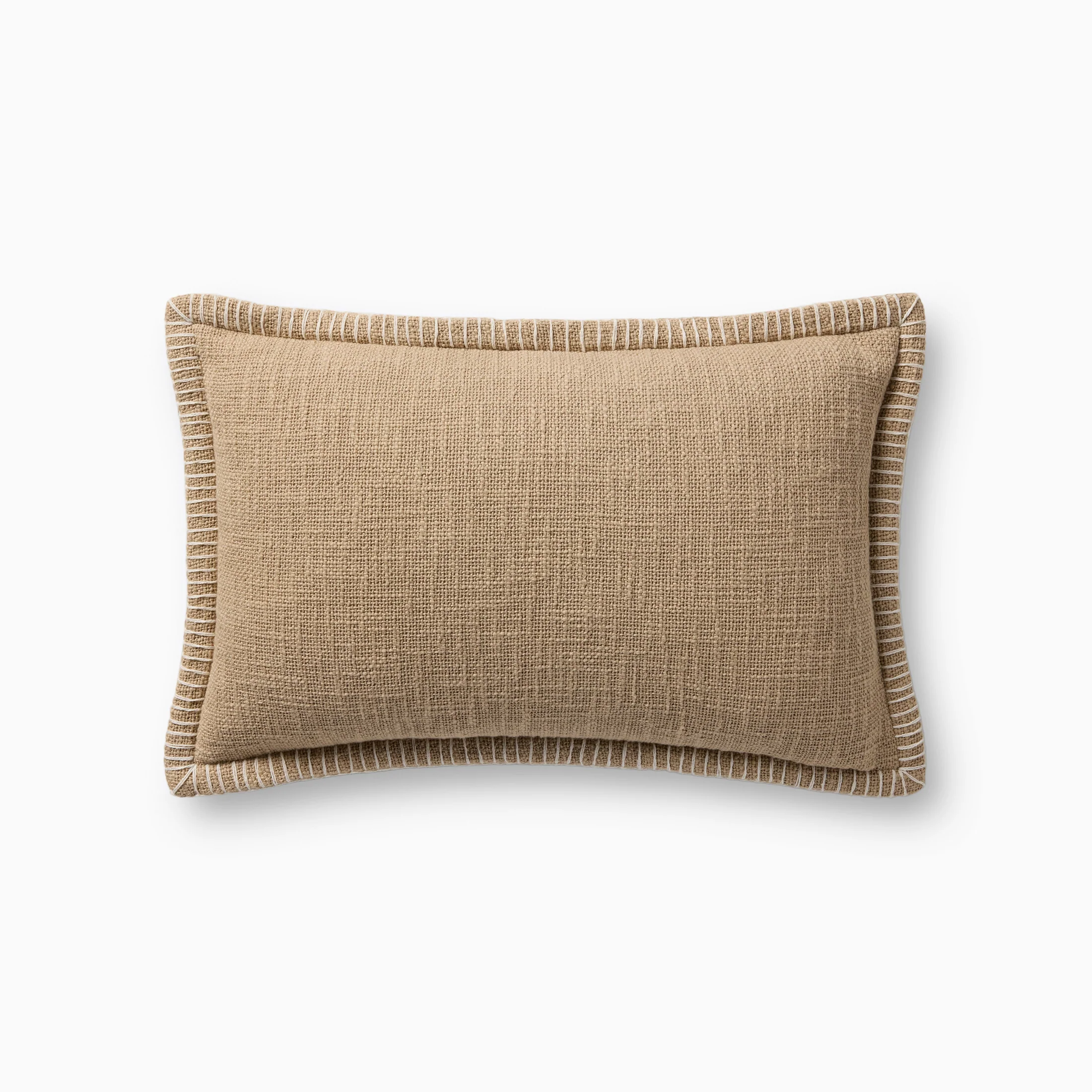 Merelle 13" x 21" Polyester Pillow in Tan