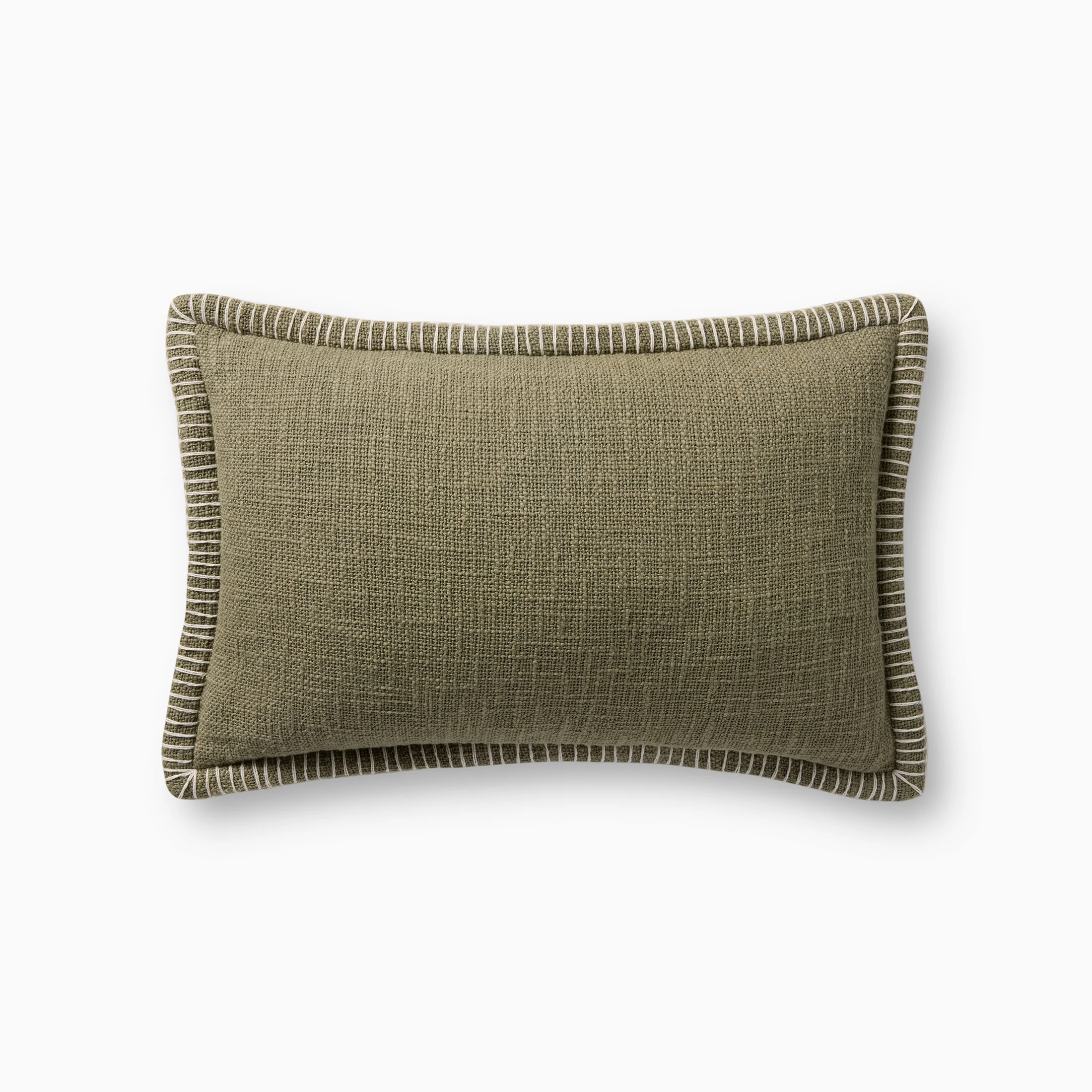 Merelle 13" x 21" Down Pillow in Olive
