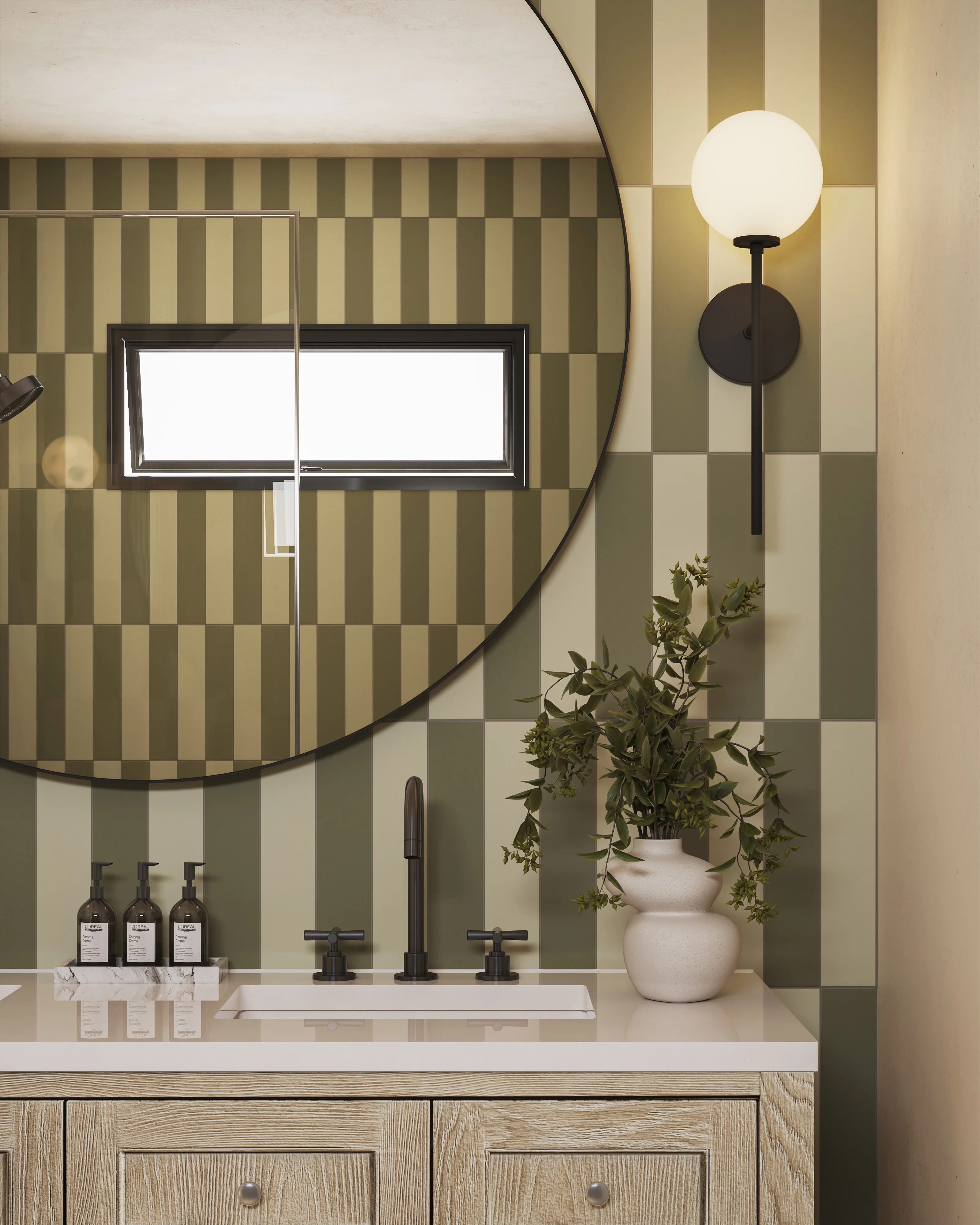 Merrick 3 x 11 Matte Porcelain Tile in Lounge Light Green - Image 13
