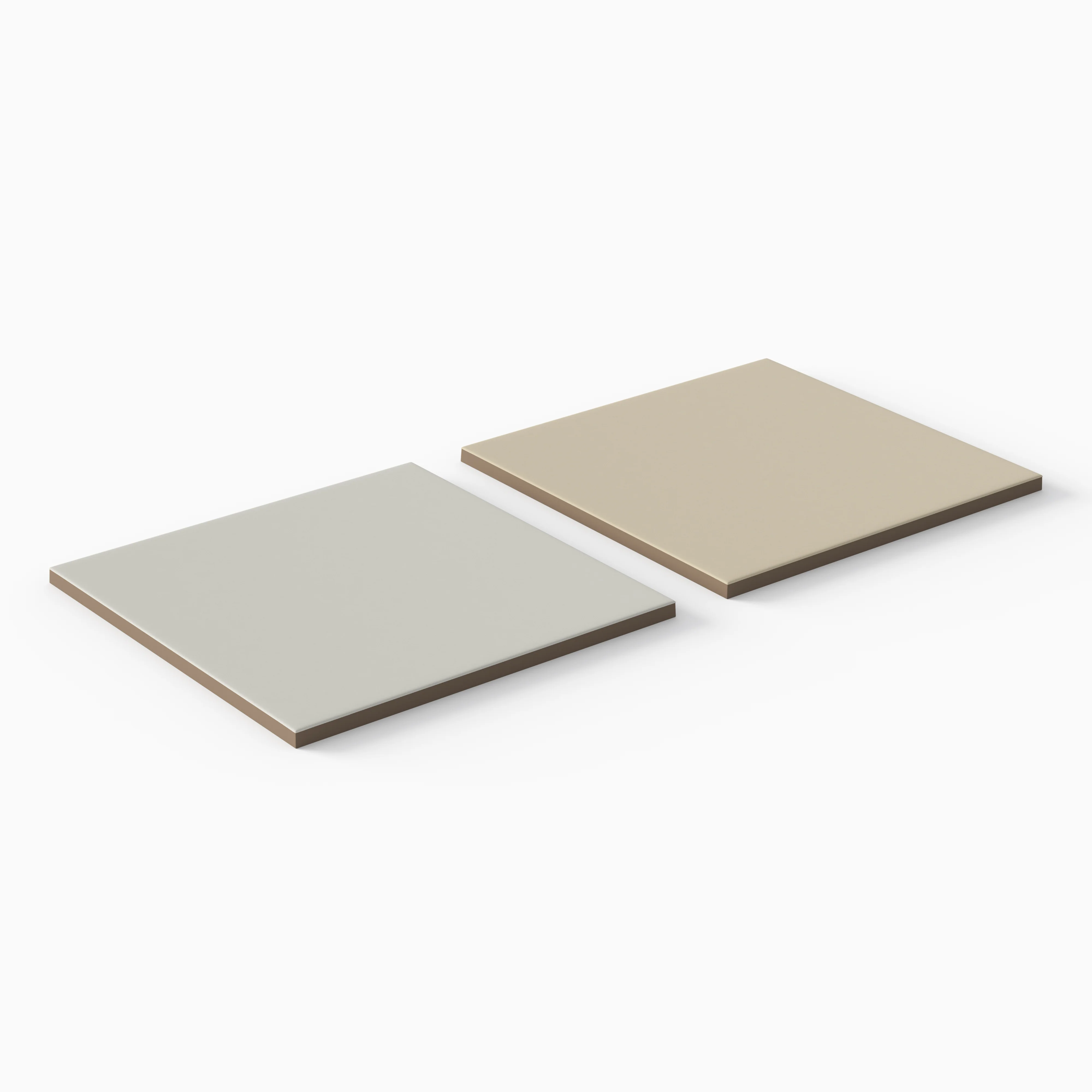 Merrick 8 x 8 Checkerboard Matte Porcelain Tile in Ambient White and Classical Beige - Image 3