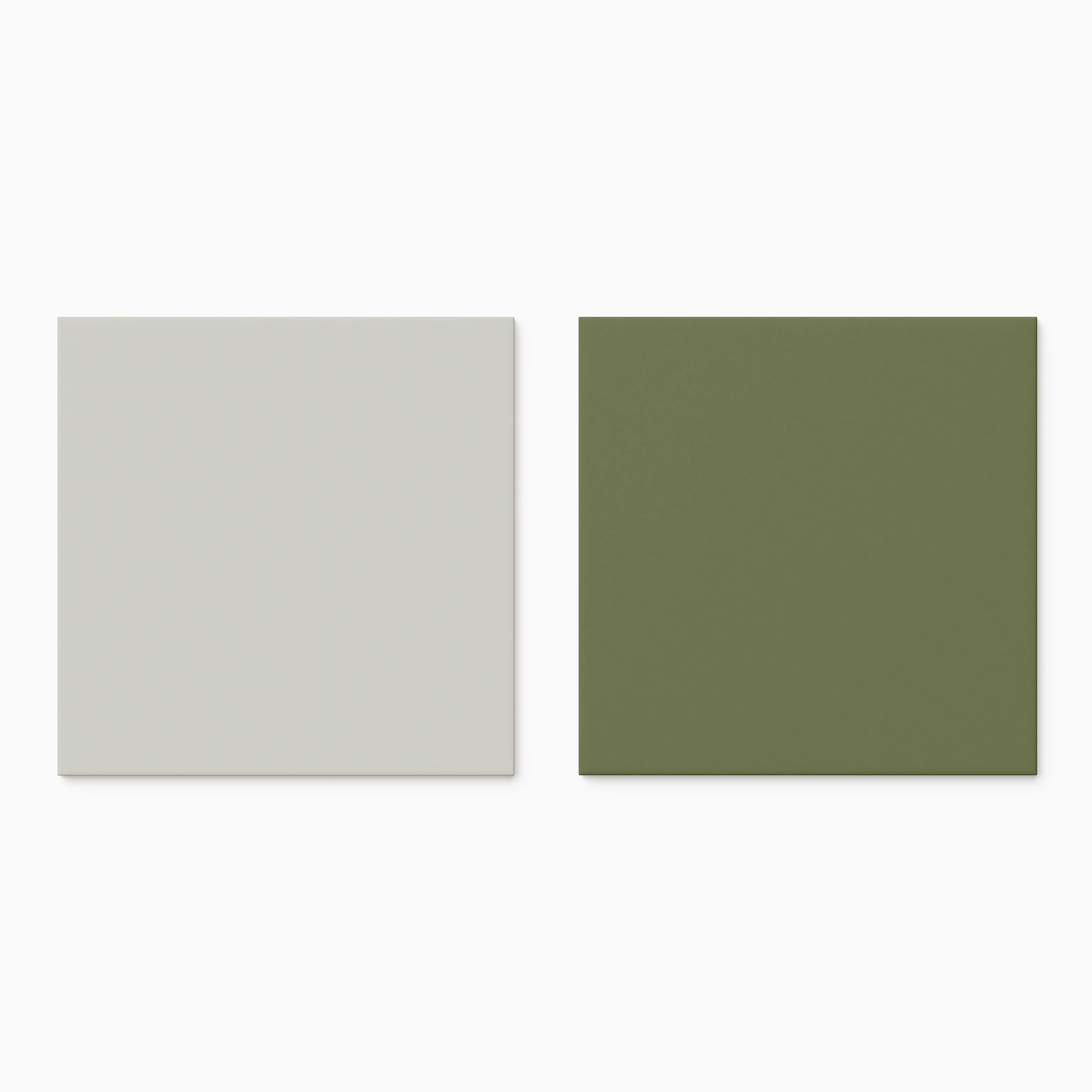 Merrick 8 x 8 Checkerboard Matte Porcelain Tile in Ambient White and Folk Green - Image 2