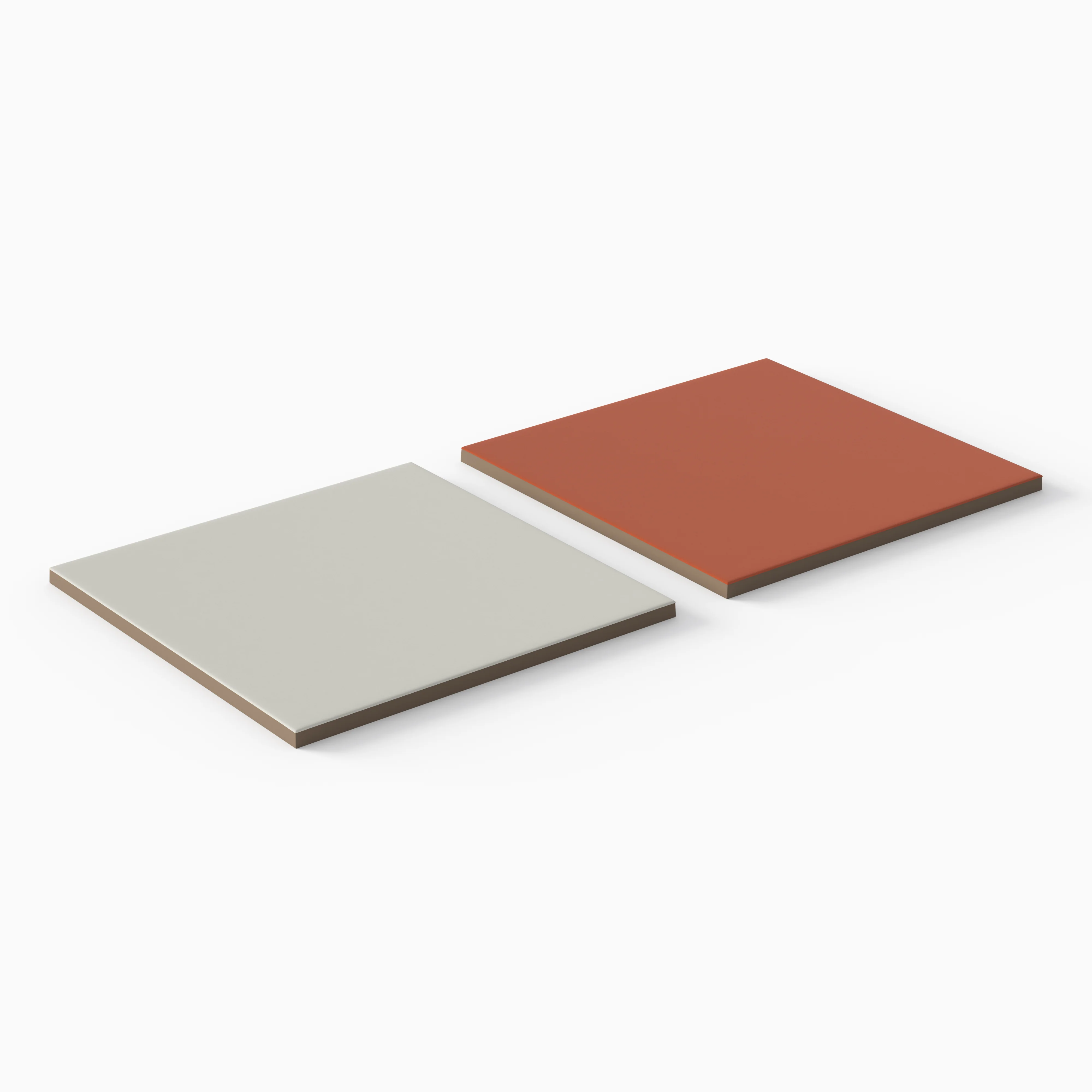 Merrick 8 x 8 Checkerboard Matte Porcelain Tile in Ambient White and Indie Rust - Image 3
