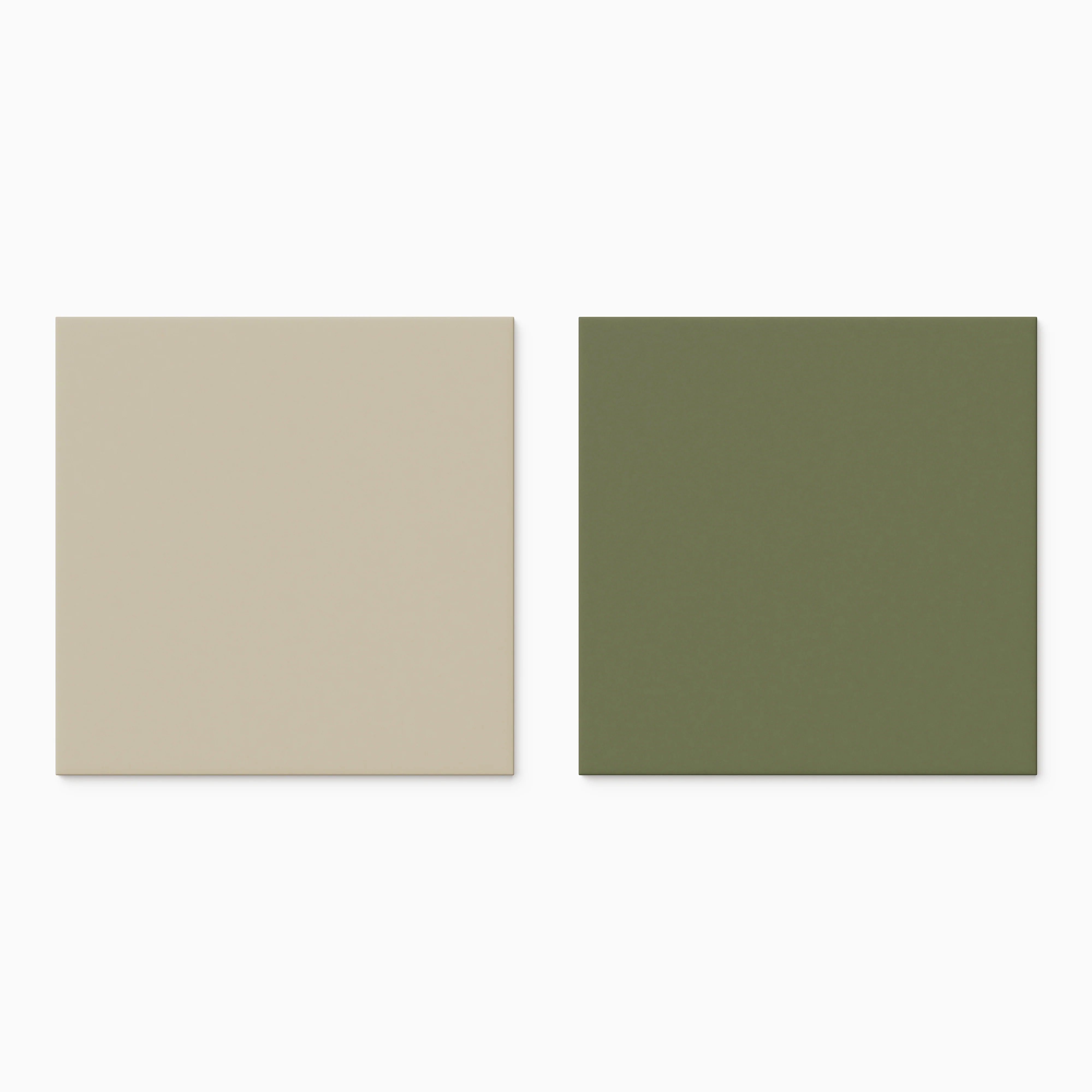 Merrick 8 x 8 Checkerboard Matte Porcelain Tile in Classical Beige and Folk Green - Image 2