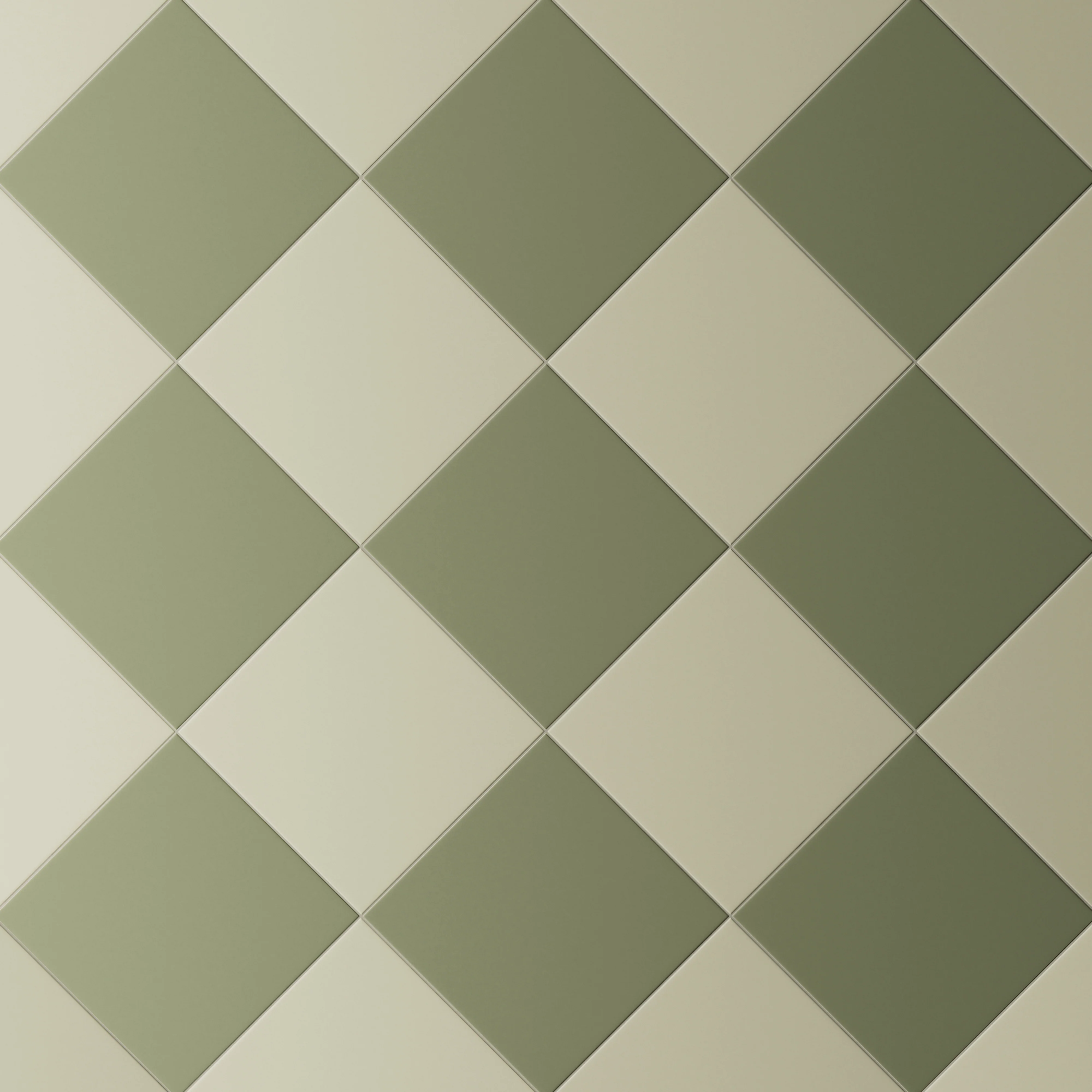 Merrick 8 x 8 Checkerboard Matte Porcelain Tile in Lounge Light Green and Folk Green - Image 4