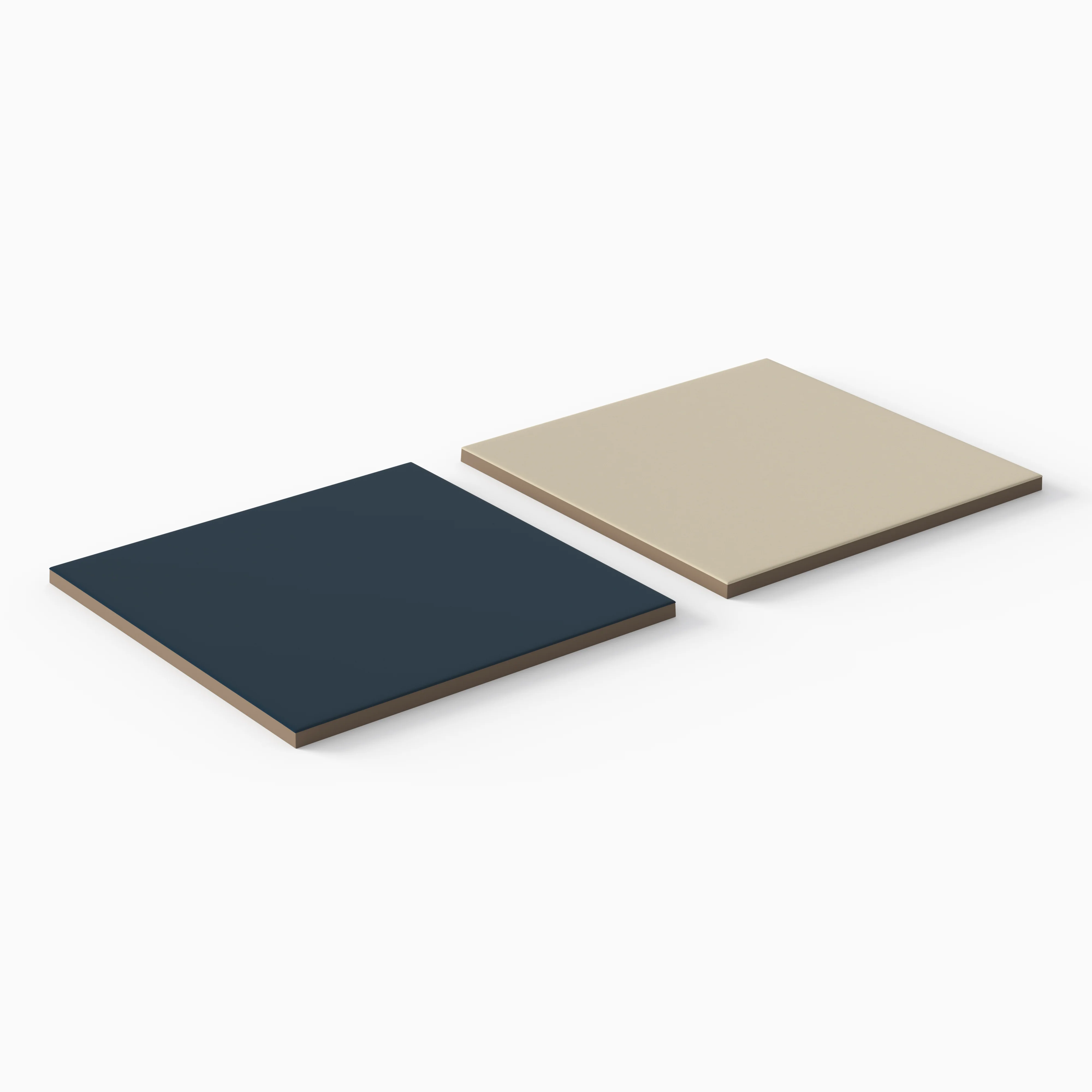 Merrick 8 x 8 Checkerboard Matte Porcelain Tile in Rhythm and Blues and Classical Beige - Image 3