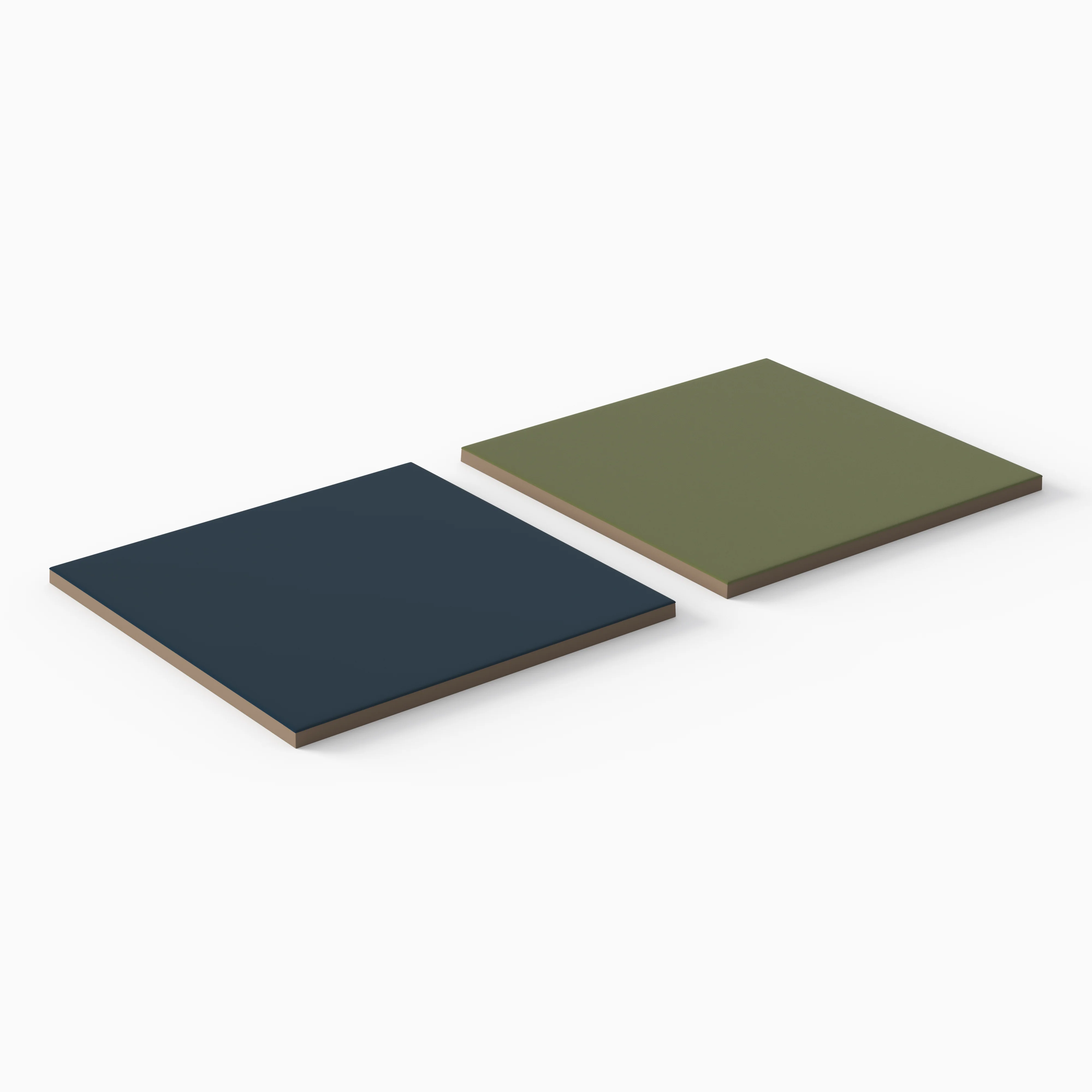 Merrick 8 x 8 Checkerboard Matte Porcelain Tile in Rhythm and Blues and Folk Green - Image 3