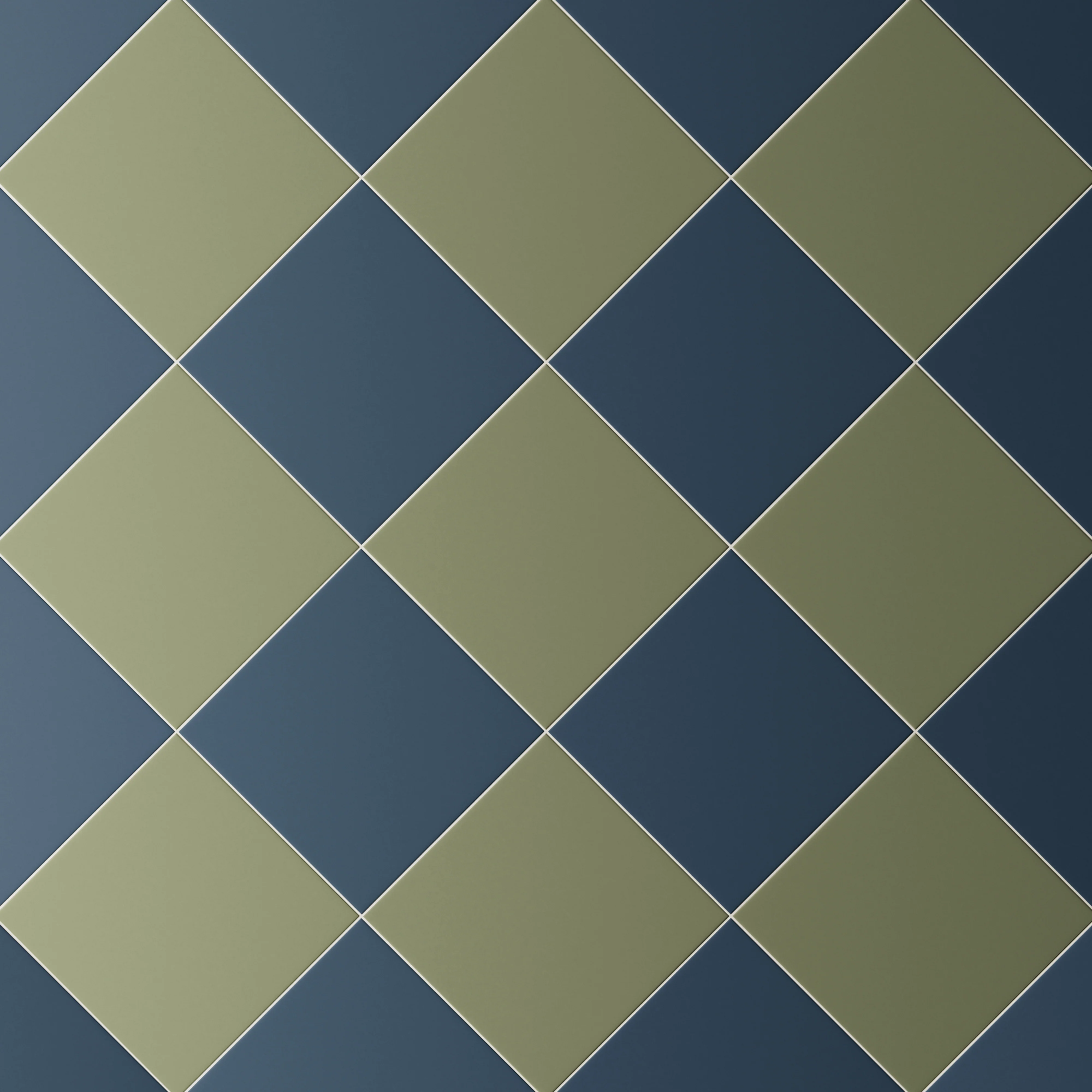 Merrick 8 x 8 Checkerboard Matte Porcelain Tile in Rhythm and Blues and Folk Green - Image 4
