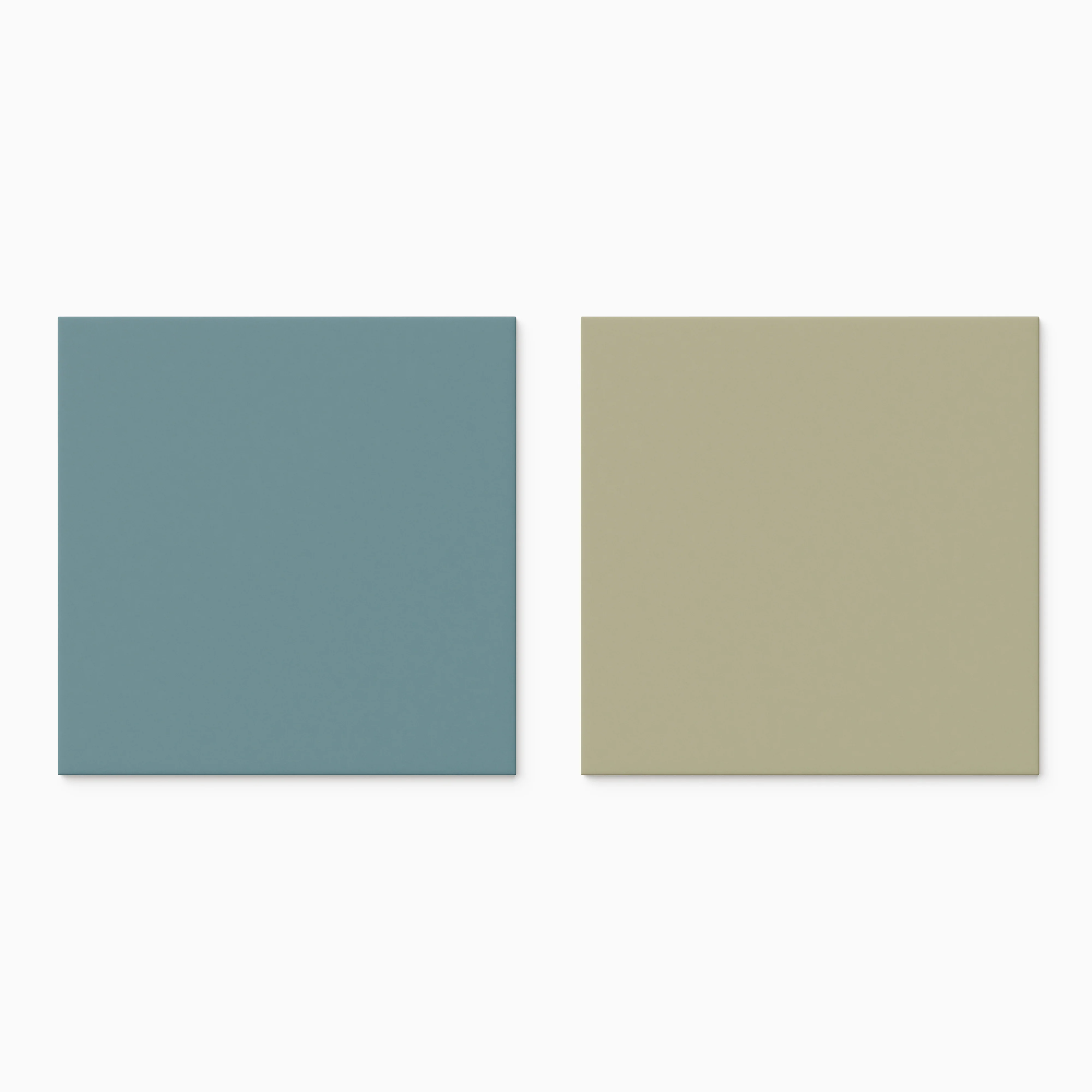 Merrick 8 x 8 Checkerboard Matte Porcelain Tile in Ska Blue and Lounge Light Green - Image 2