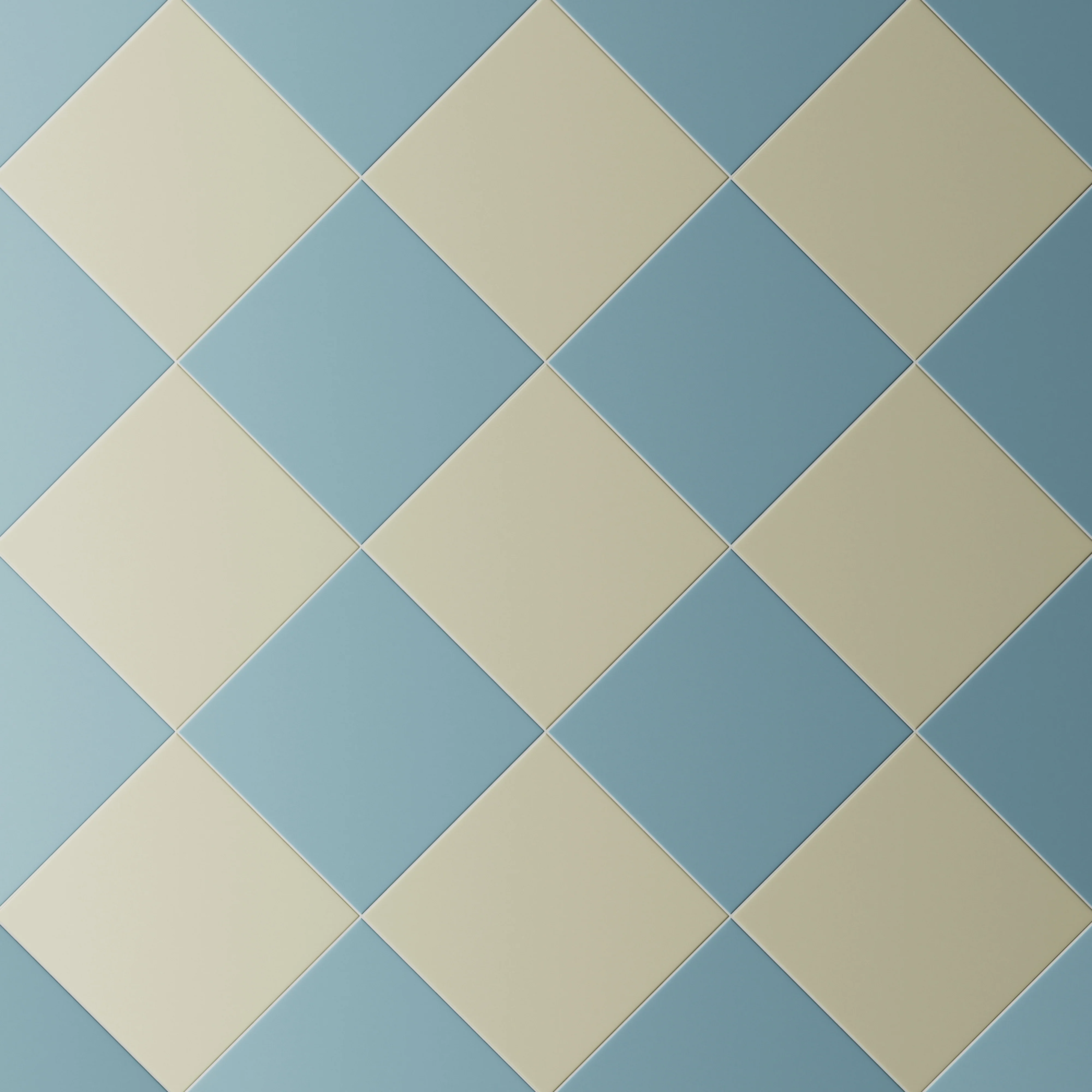 Merrick 8 x 8 Checkerboard Matte Porcelain Tile in Ska Blue and Lounge Light Green - Image 4