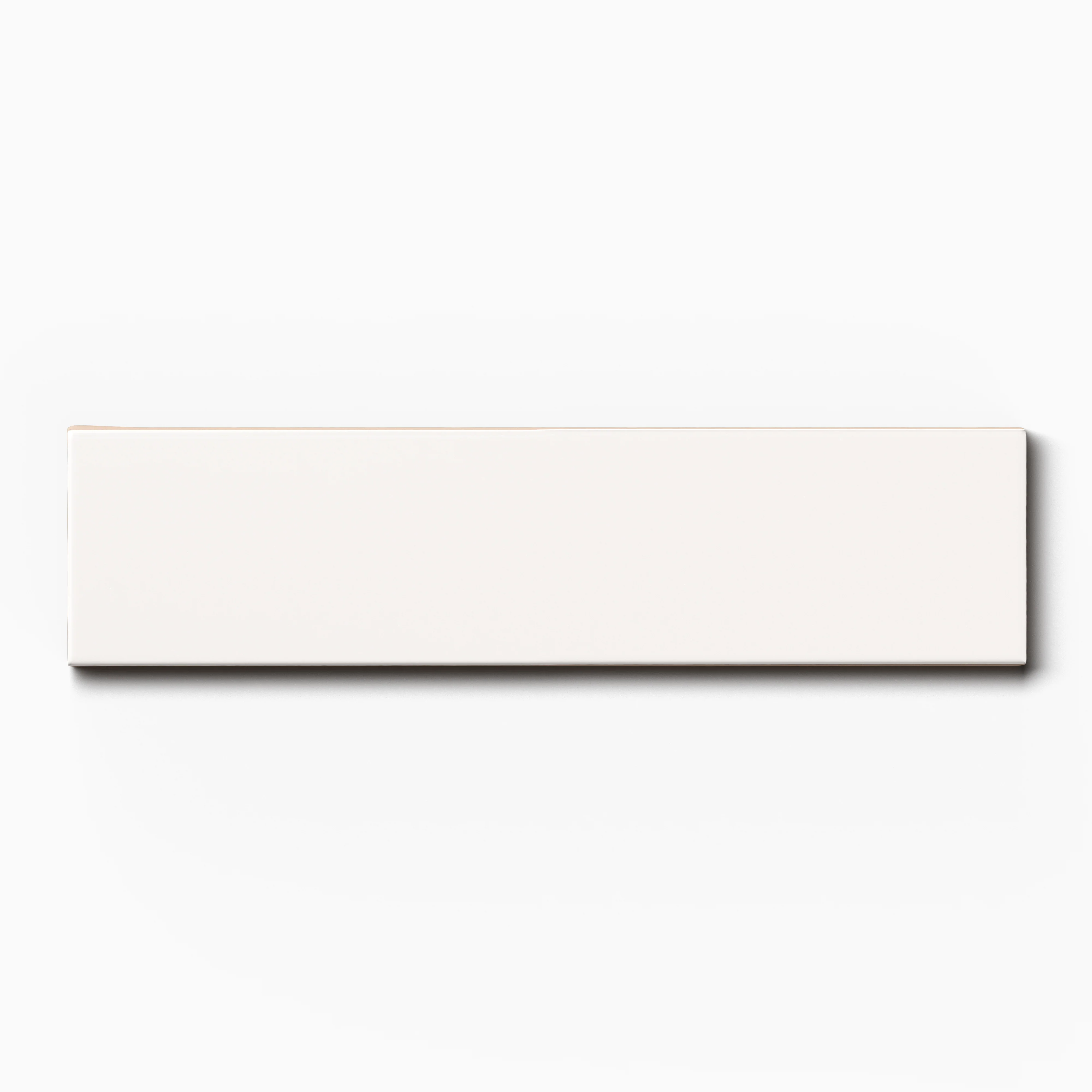Mika 2.5 x 10 Glossy Ceramic Tile in Chalk - Image 2