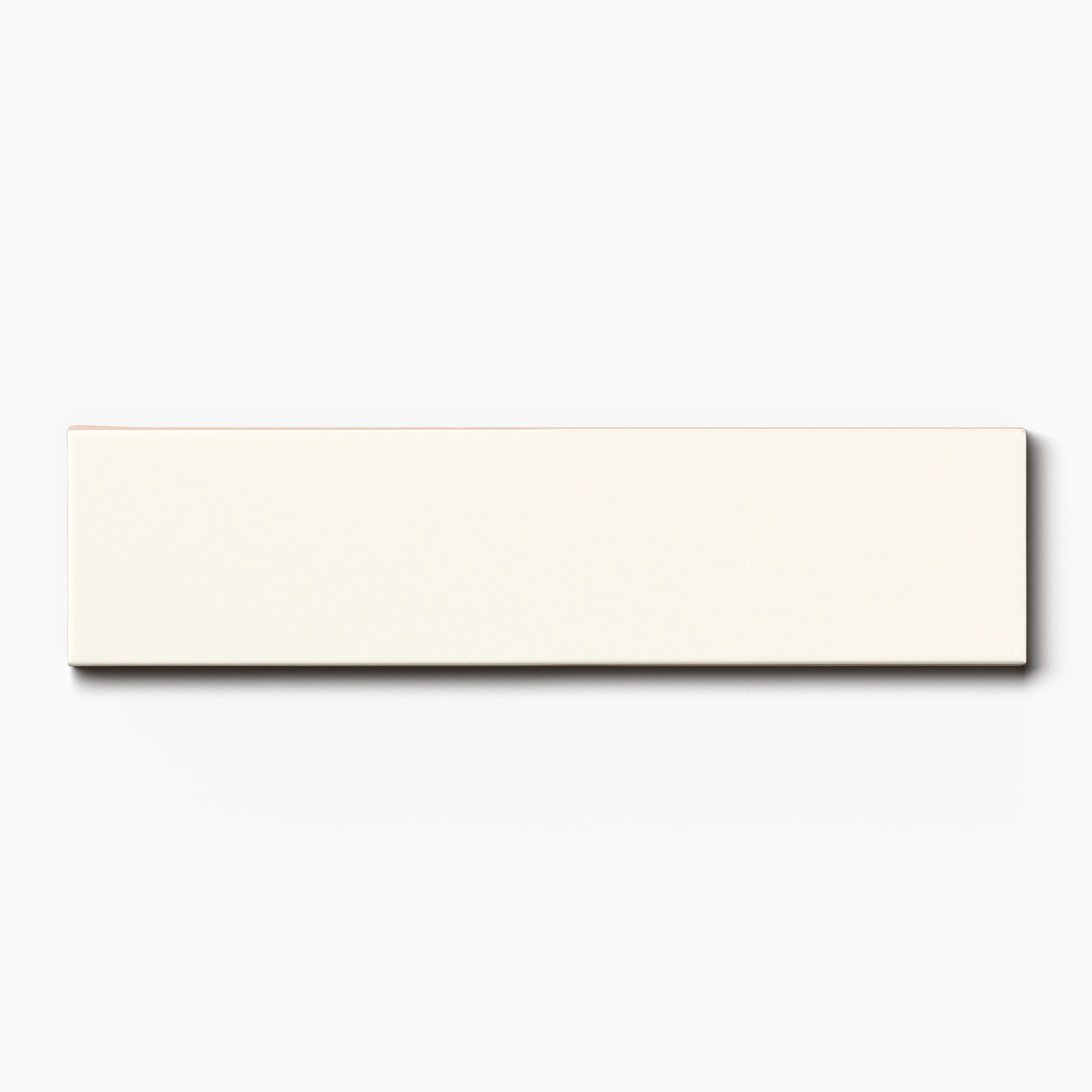 Mika 2.5 x 10 Matte Ceramic Tile in Chalk - Image 2